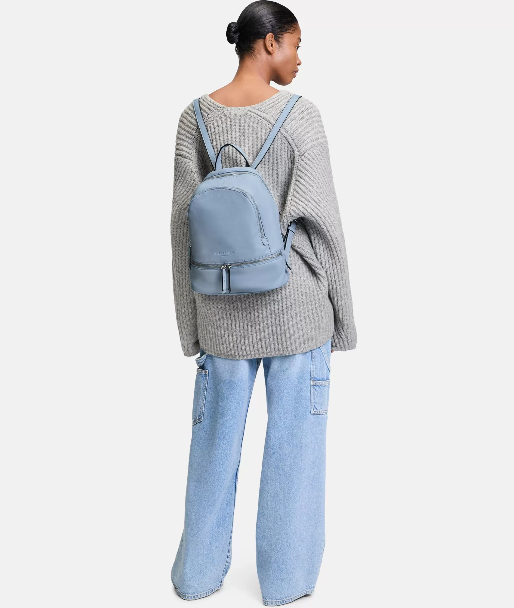 LIEBESKIND BERLIN Leather Bags | Backpacks>Alita Backpack M skyblue