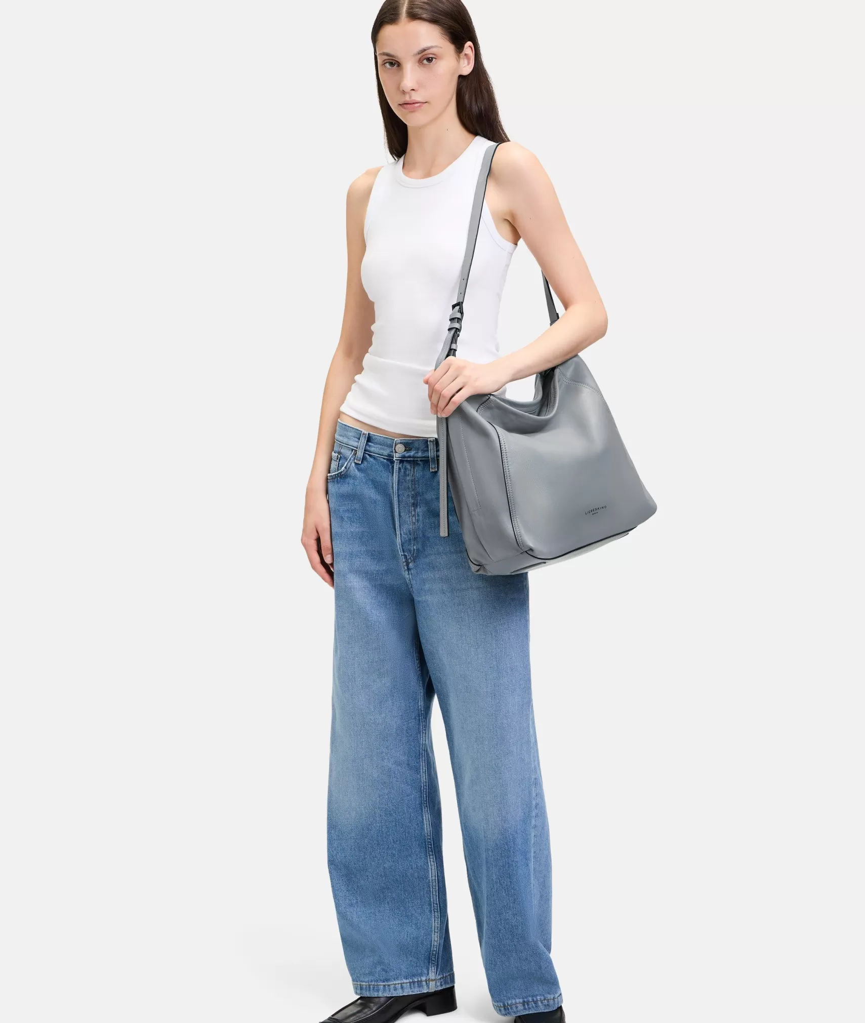 LIEBESKIND BERLIN Business Bags | Leather Bags>Chudy Hobo L grey