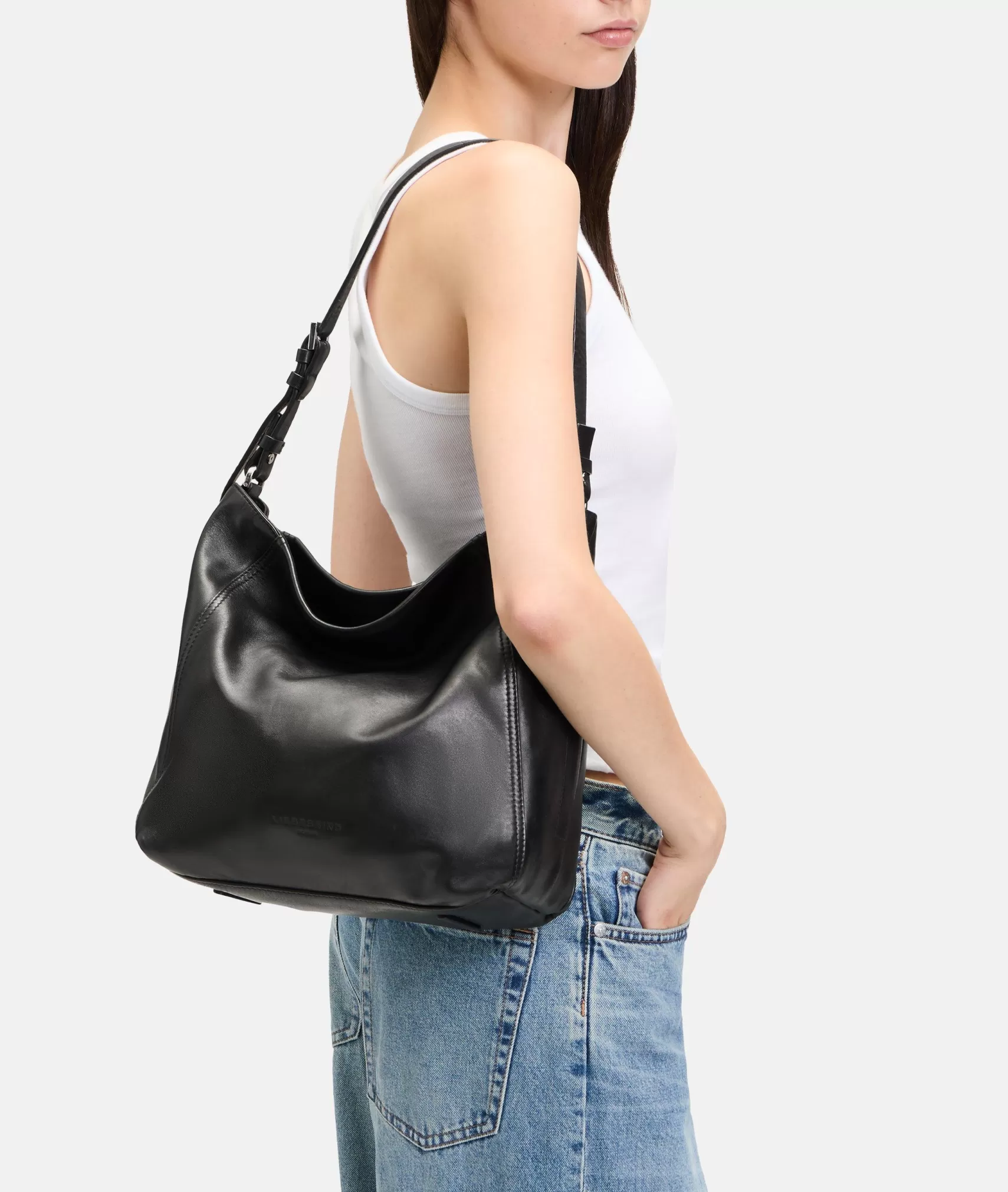 LIEBESKIND BERLIN Business Bags | Leather Bags>Chudy Hobo M black