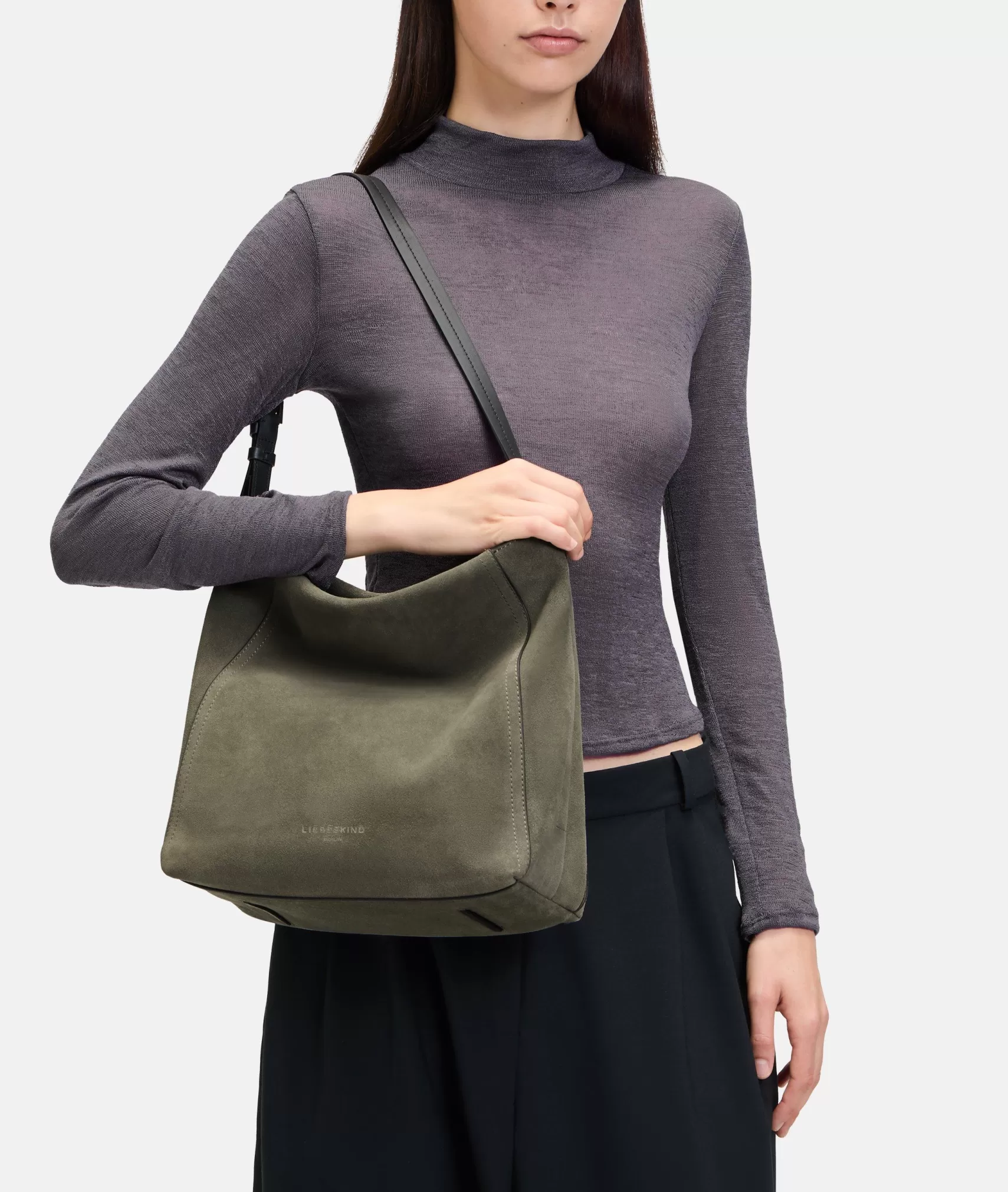 LIEBESKIND BERLIN Business Bags | Leather Bags>Chudy Hobo M olive