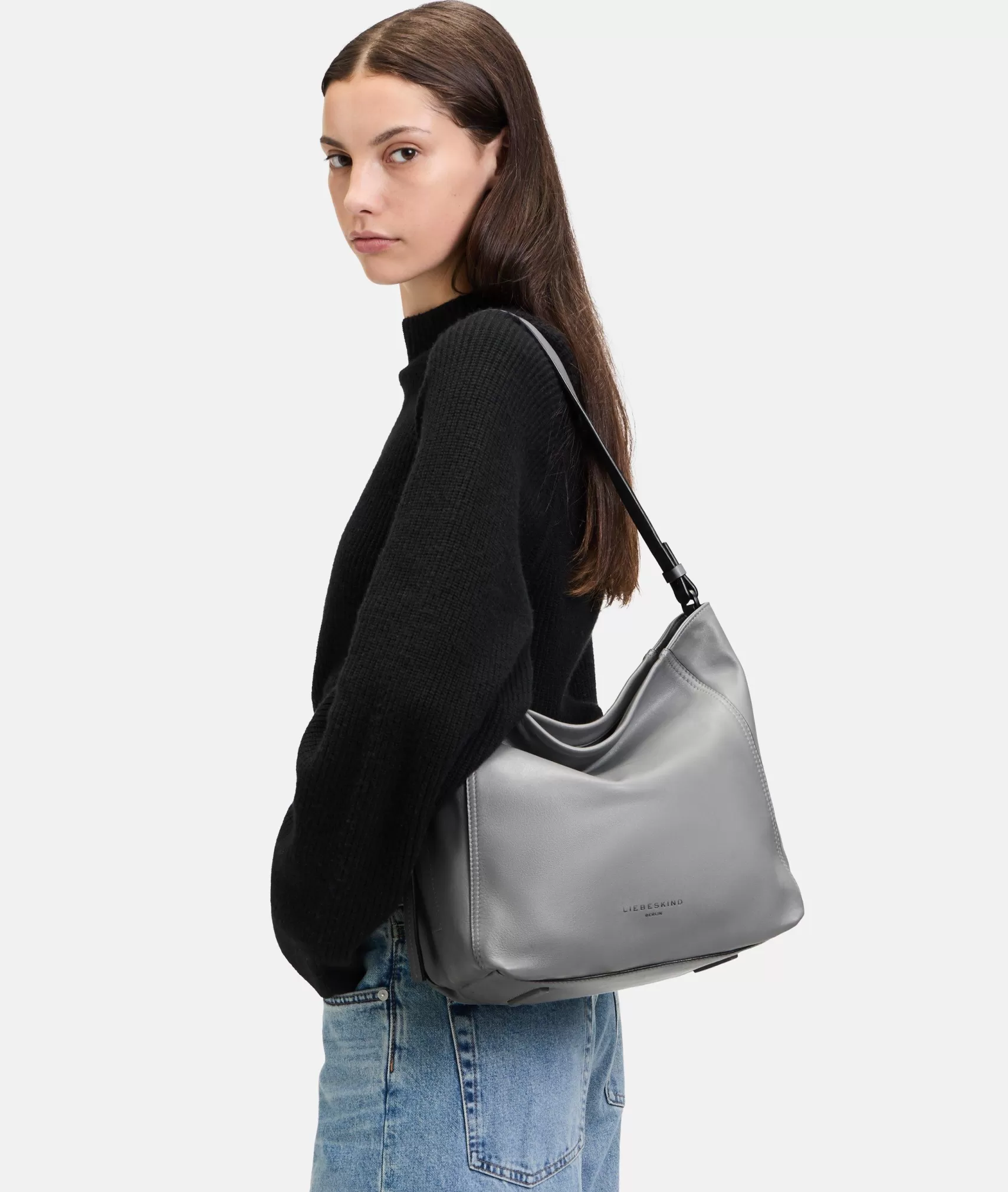 LIEBESKIND BERLIN Business Bags | Shoulder Bags>Chudy Hobo M grey