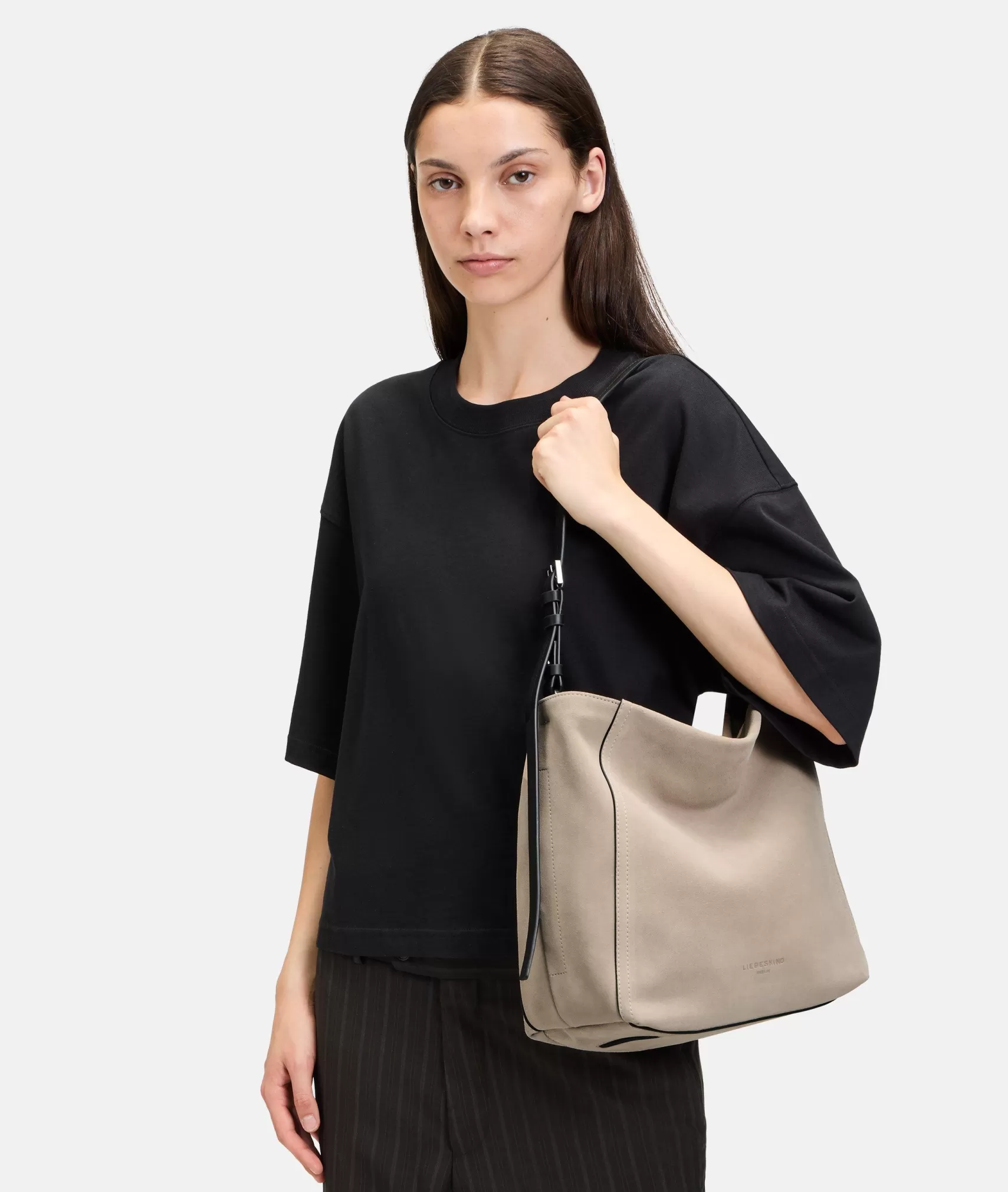 LIEBESKIND BERLIN Business Bags | Leather Bags>Chudy Hobo M beige