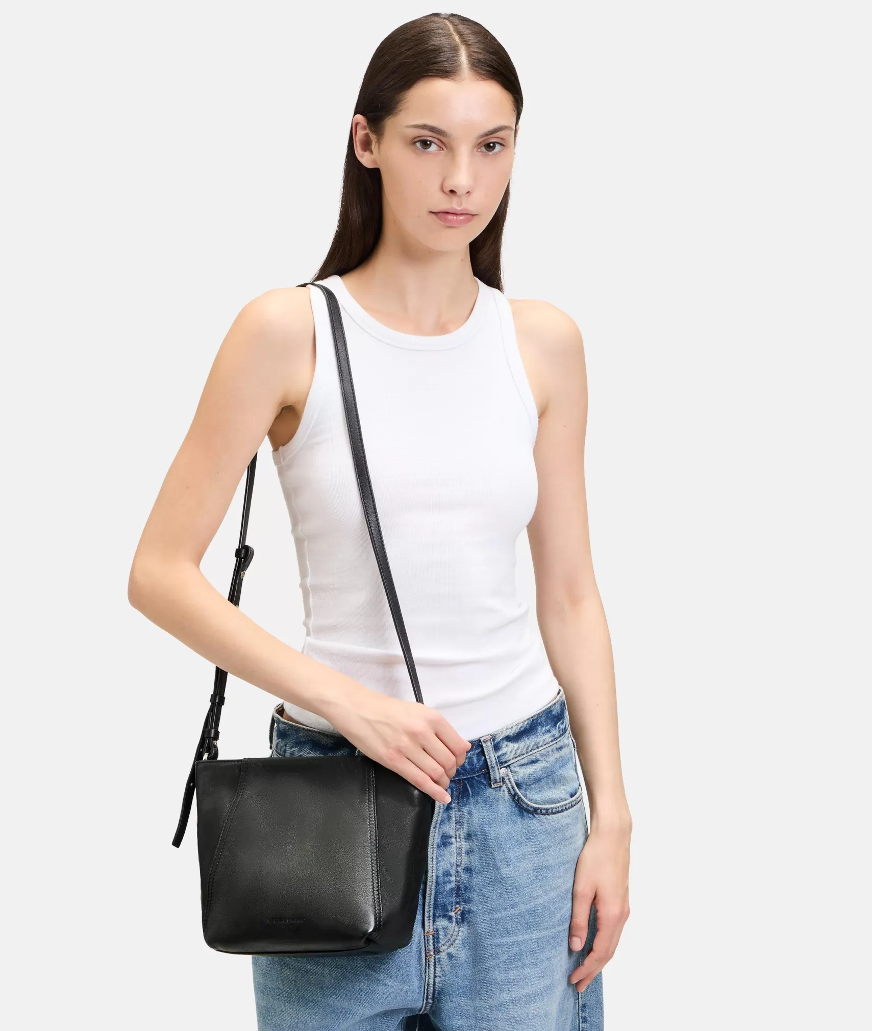 LIEBESKIND BERLIN Leather Bags | Shoulder Bags>Chudy Hobo S black