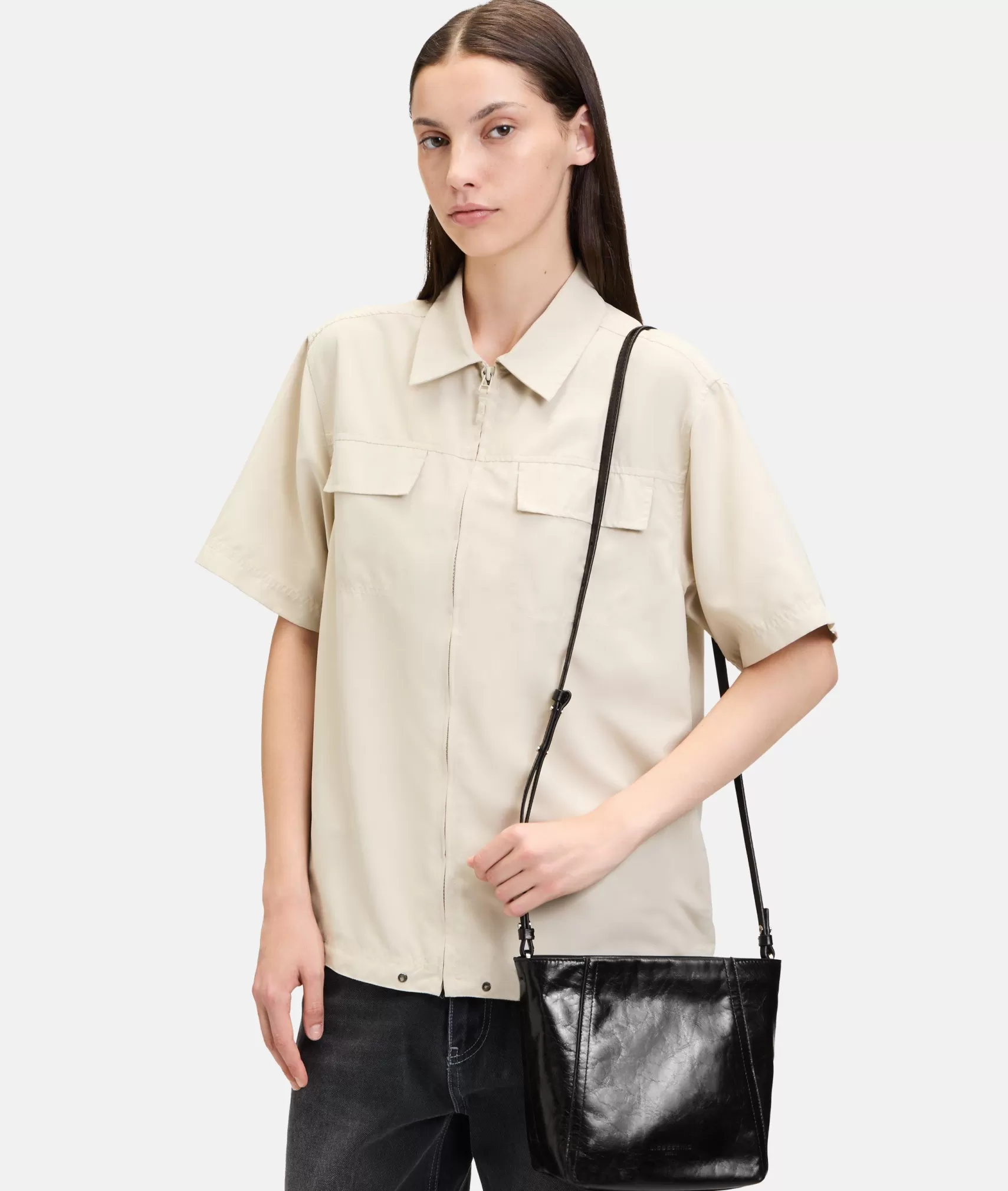 LIEBESKIND BERLIN Leather Bags | Shoulder Bags>Chudy Hobo S black