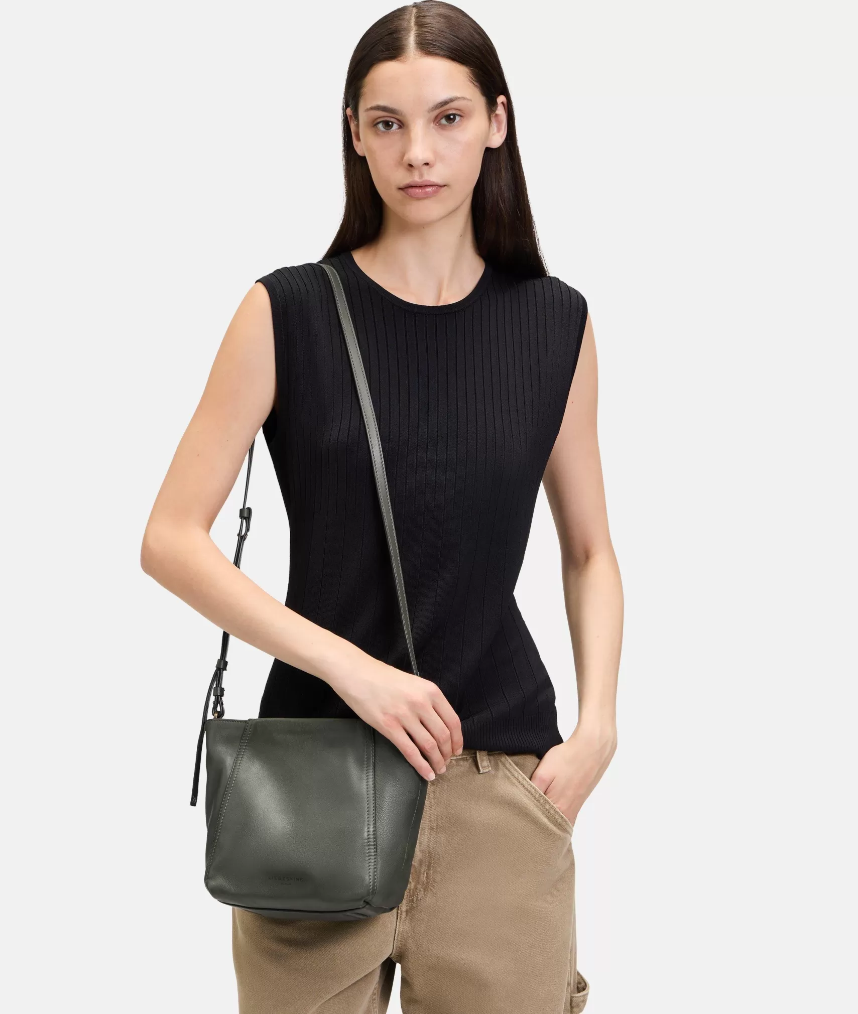 LIEBESKIND BERLIN Leather Bags | Shoulder Bags>Chudy Hobo S olive