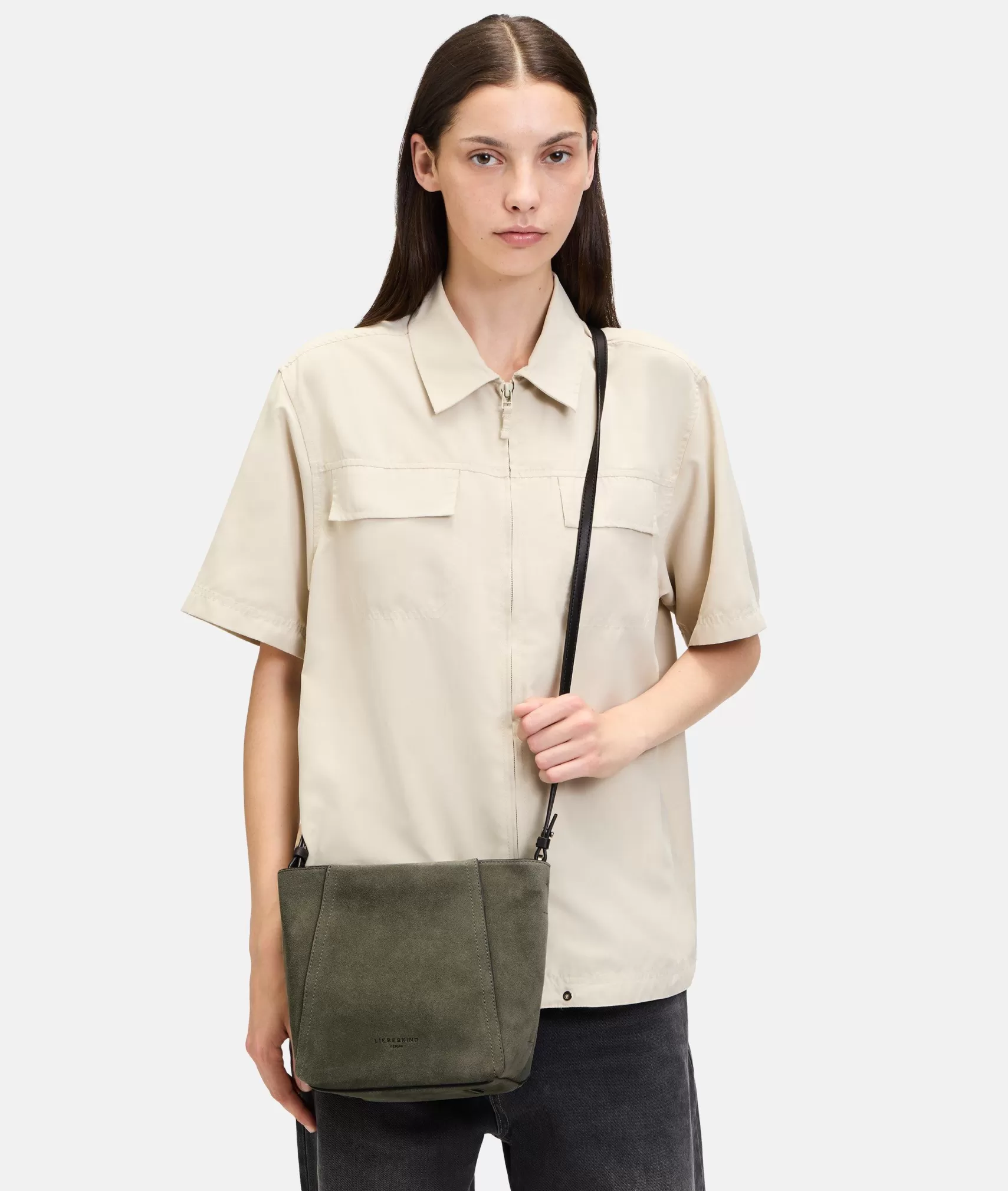 LIEBESKIND BERLIN Leather Bags | Shoulder Bags>Chudy Hobo S olive