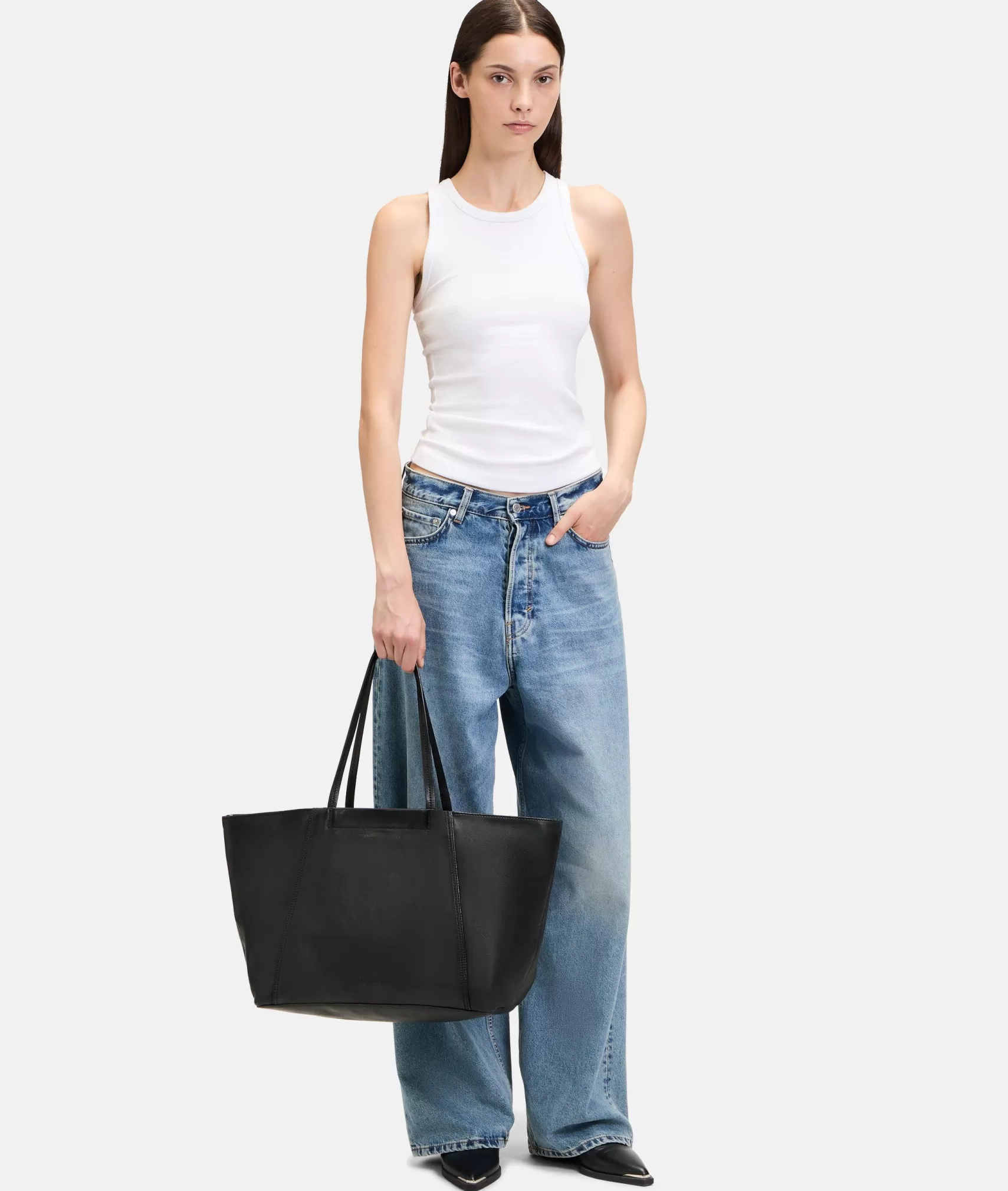 LIEBESKIND BERLIN Business Bags | Leather Bags>Chudy Shopper L black