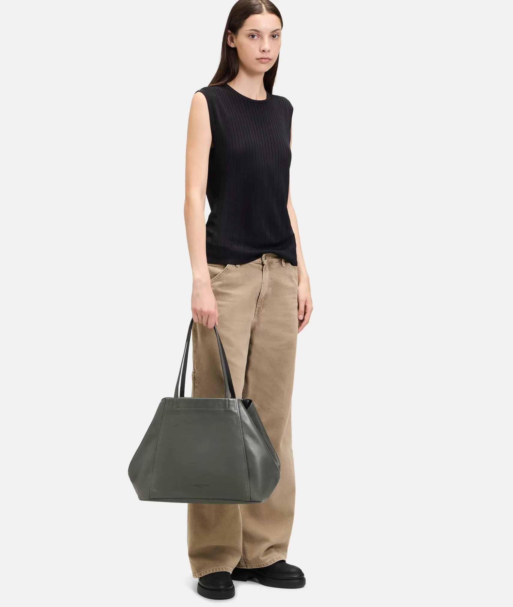 LIEBESKIND BERLIN Business Bags | Leather Bags>Chudy Shopper L olive