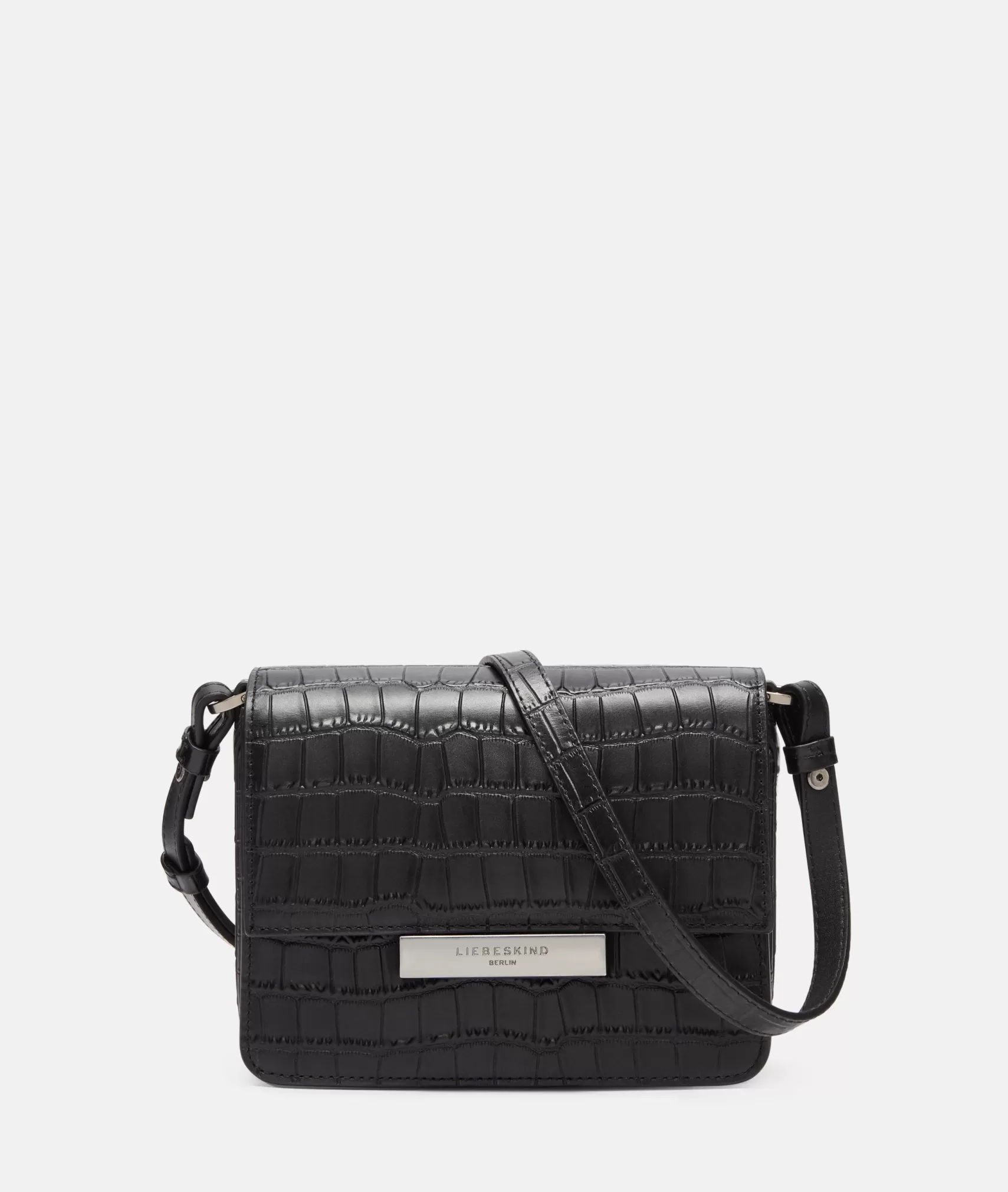 LIEBESKIND BERLIN Bestsellers | Sling Bags>Croco Alex Crossbody S black