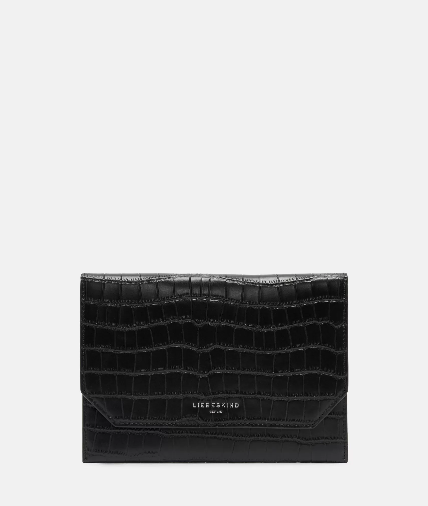 LIEBESKIND BERLIN Make-up Bags | Clutch Bags>Croco Lora black