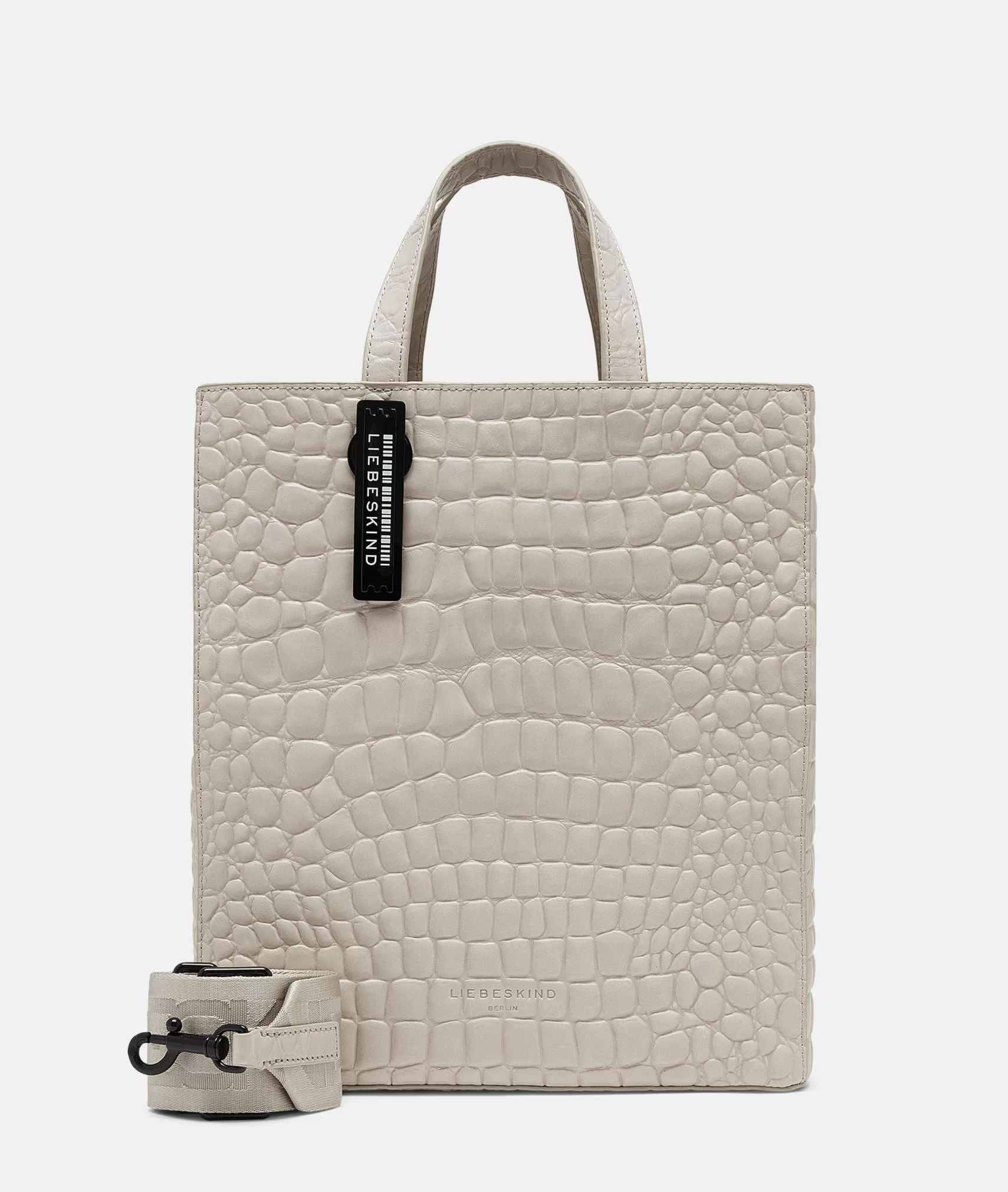 LIEBESKIND BERLIN Shopper>Croco Paper Bag Tote M cream