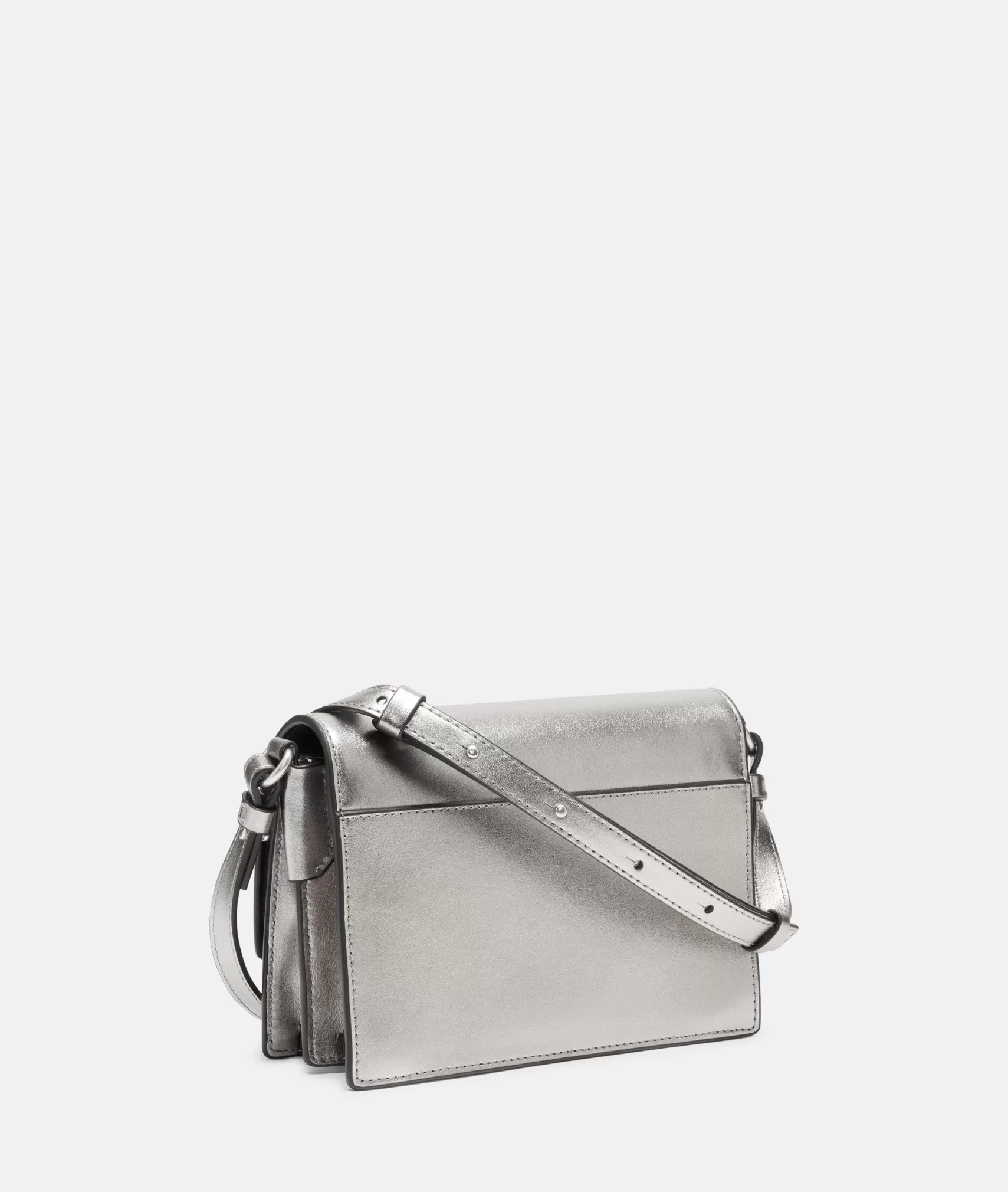 LIEBESKIND BERLIN Sling Bags | Leather Bags>Crossbody silver