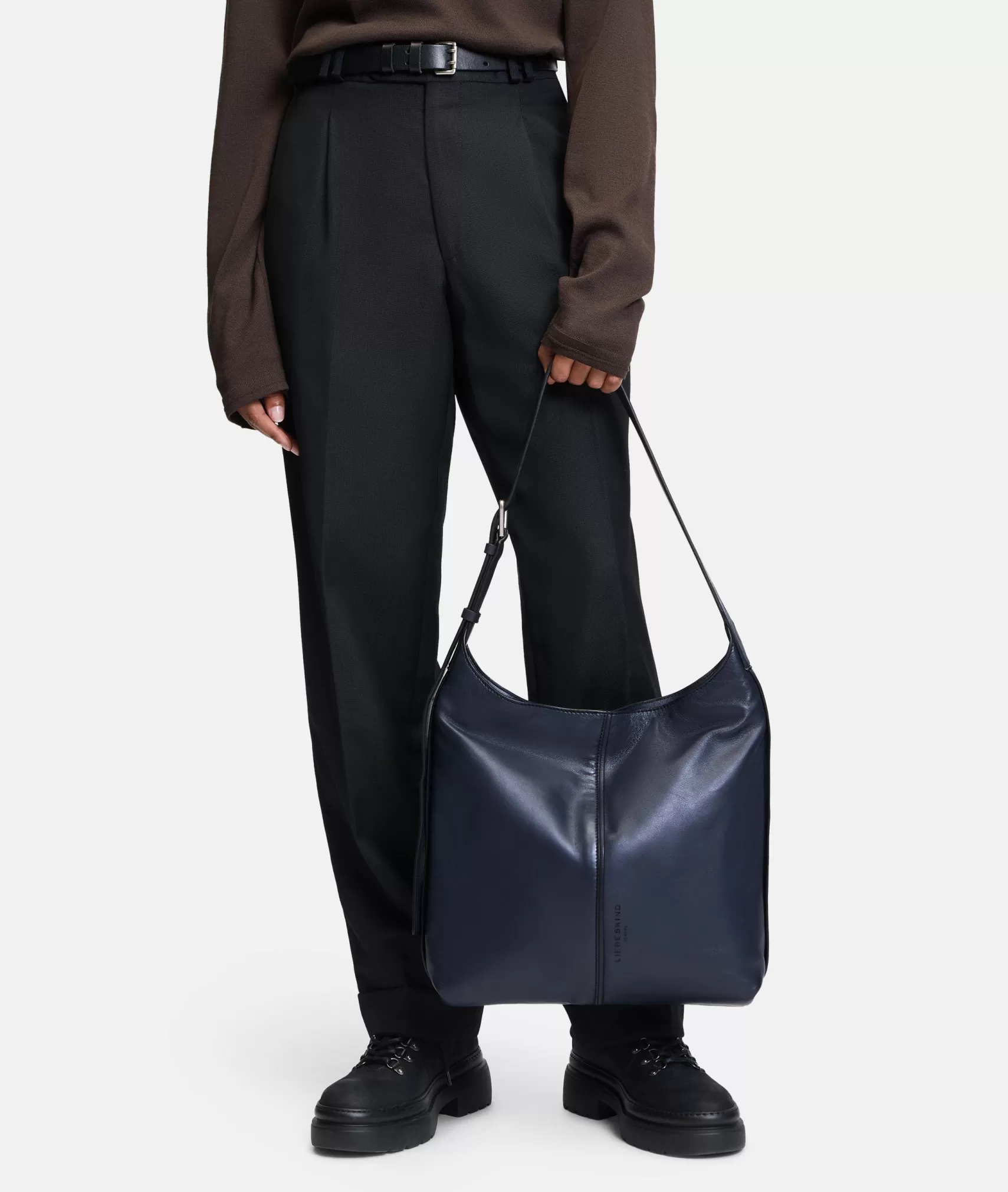 LIEBESKIND BERLIN Leather Bags | Shoulder Bags>Demi Crossbody M navy