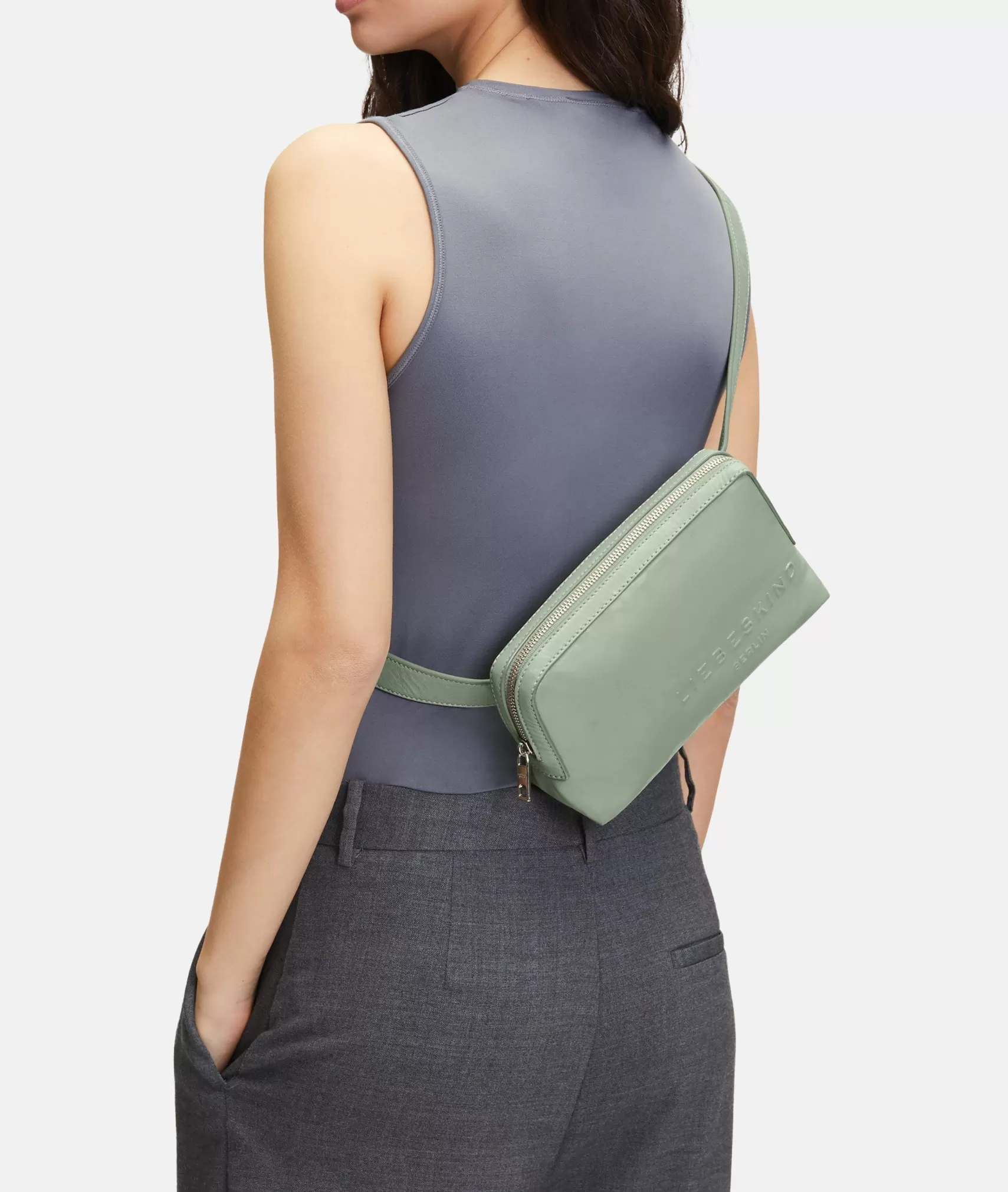 LIEBESKIND BERLIN Leather Bags | Belt Bags>Elvira Belt-Bag S sagegreen