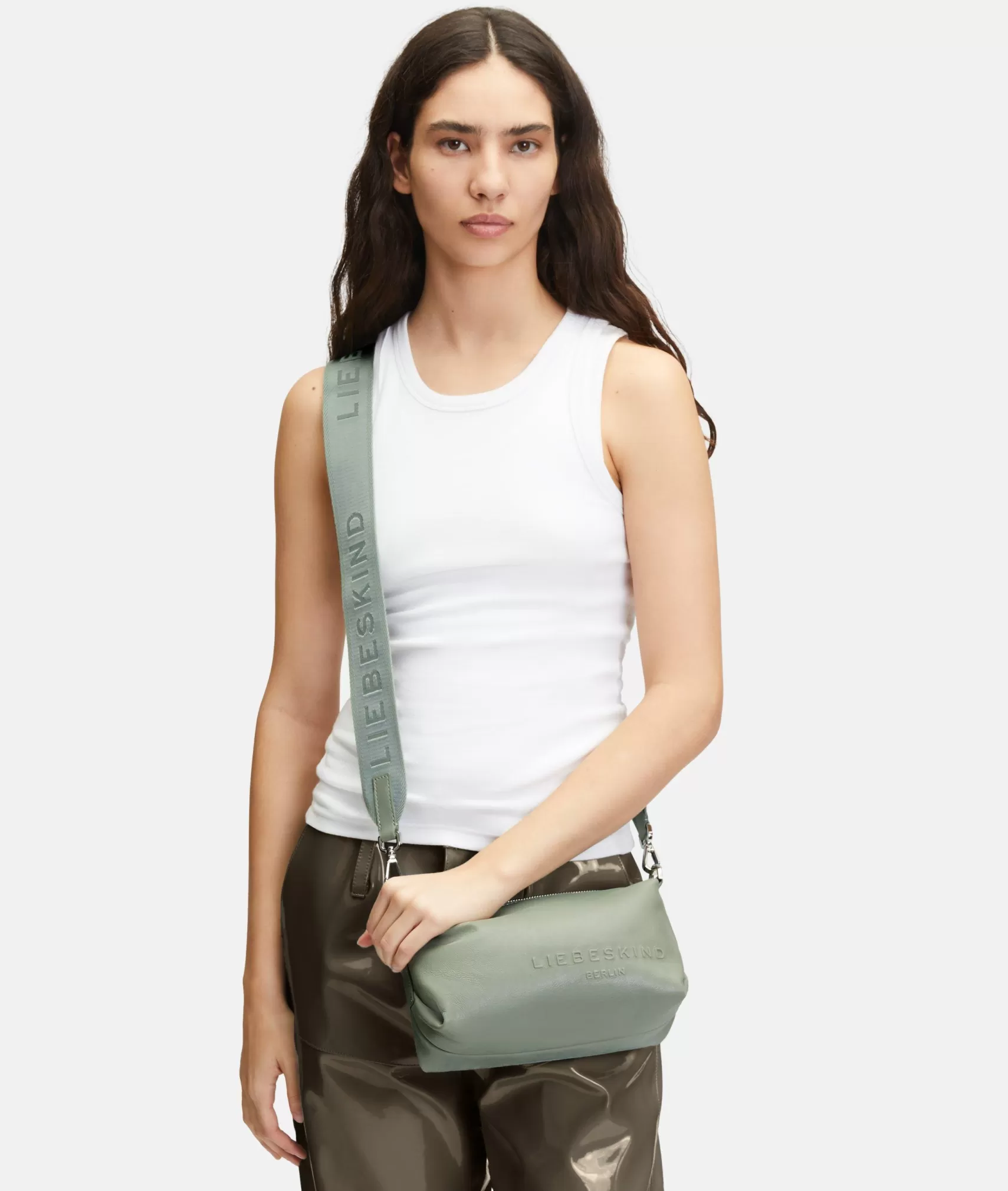 LIEBESKIND BERLIN Leather Bags | Sling Bags>Elvira Camera Bag S sagegreen