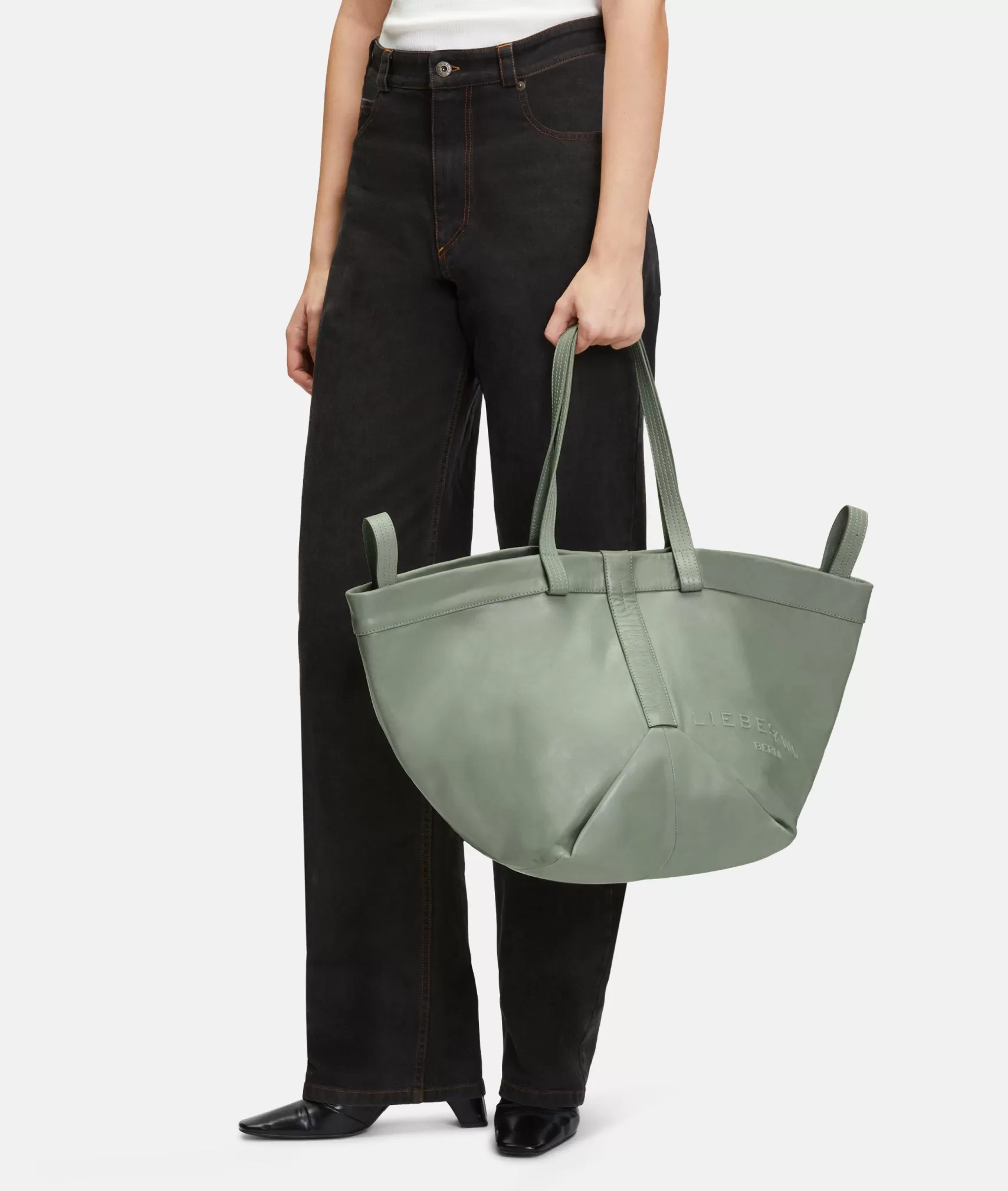 LIEBESKIND BERLIN Leather Bags | Shopper>Elvira Shopper L sagegreen