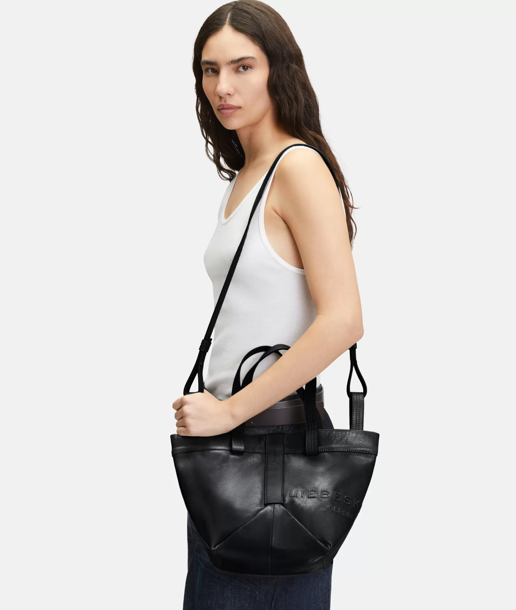 LIEBESKIND BERLIN Leather Bags | Shopper>Elvira Shopper S black