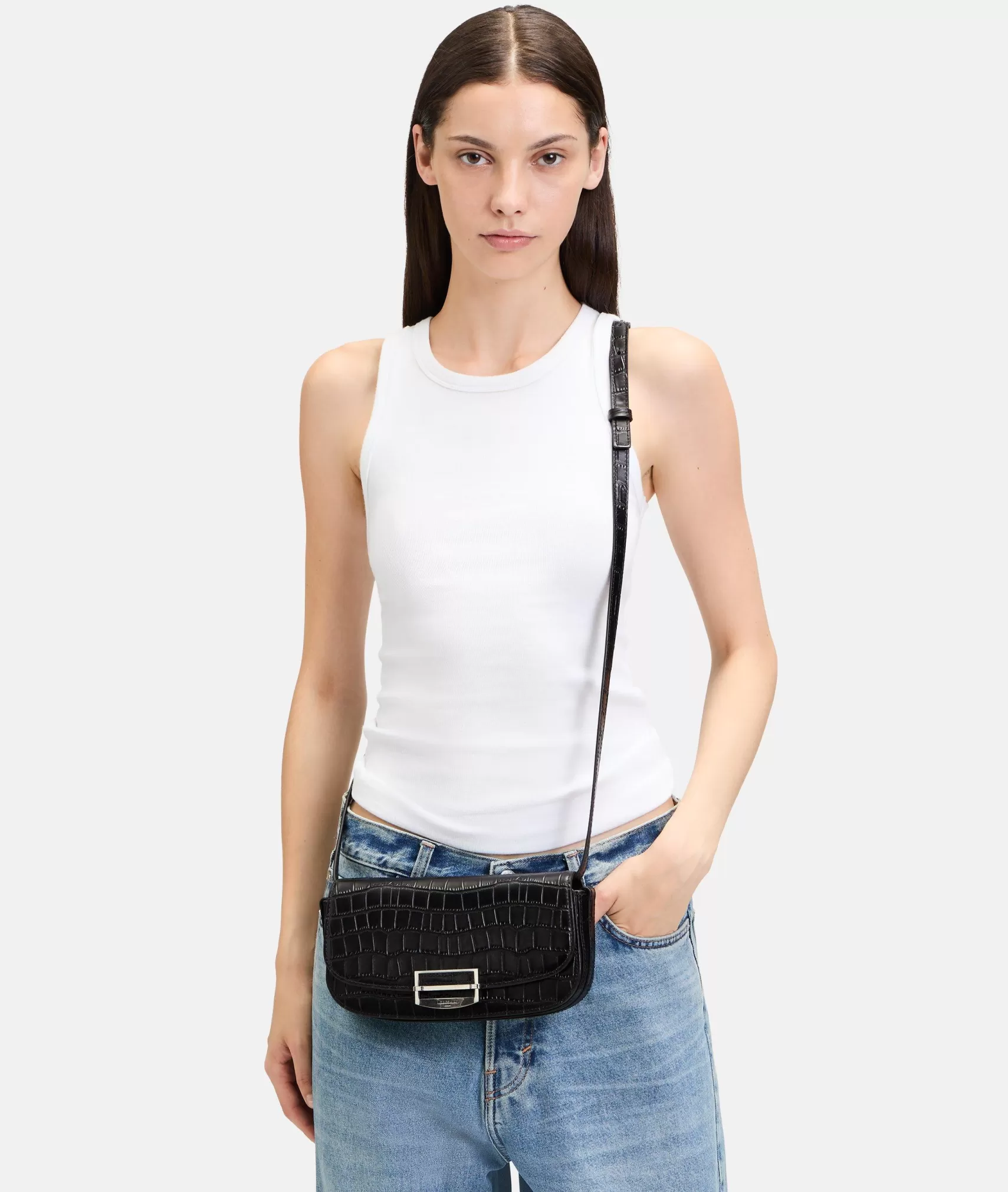 LIEBESKIND BERLIN Leather Bags | Sling Bags>Ezra Crossbody S black