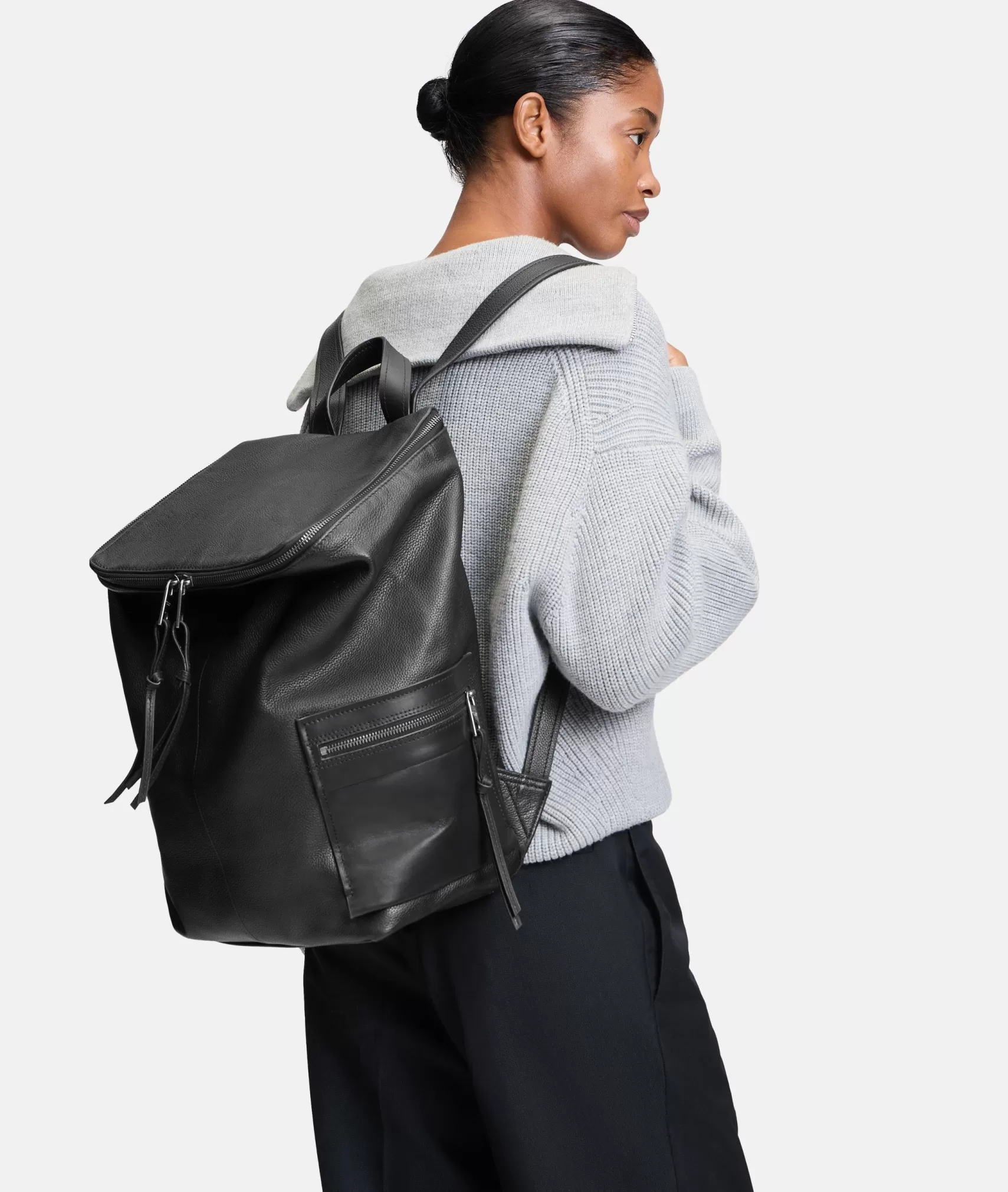 LIEBESKIND BERLIN Leather Bags | Backpacks>Hera Backpack L black