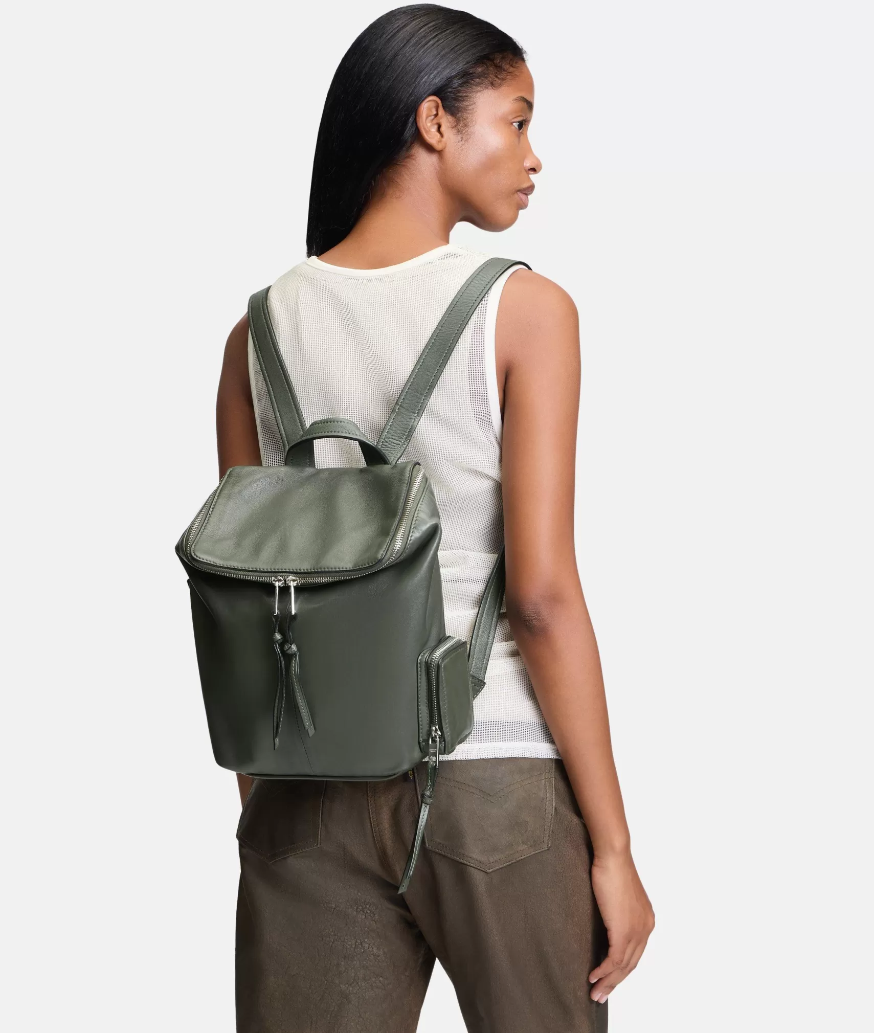 LIEBESKIND BERLIN Business Bags | Leather Bags>Hera Backpack S olive