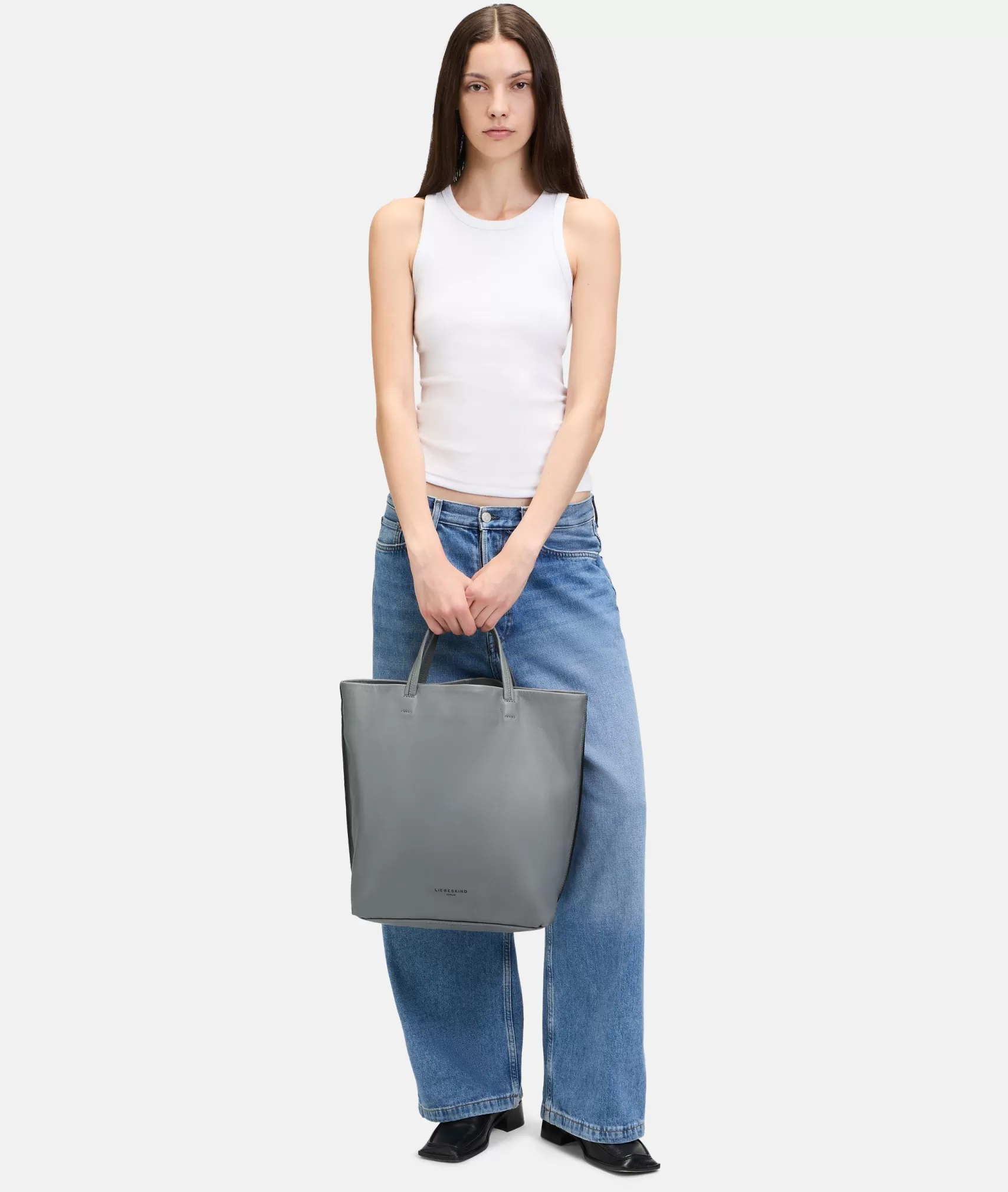 LIEBESKIND BERLIN Business Bags | Leather Bags>Hera Tote L grey