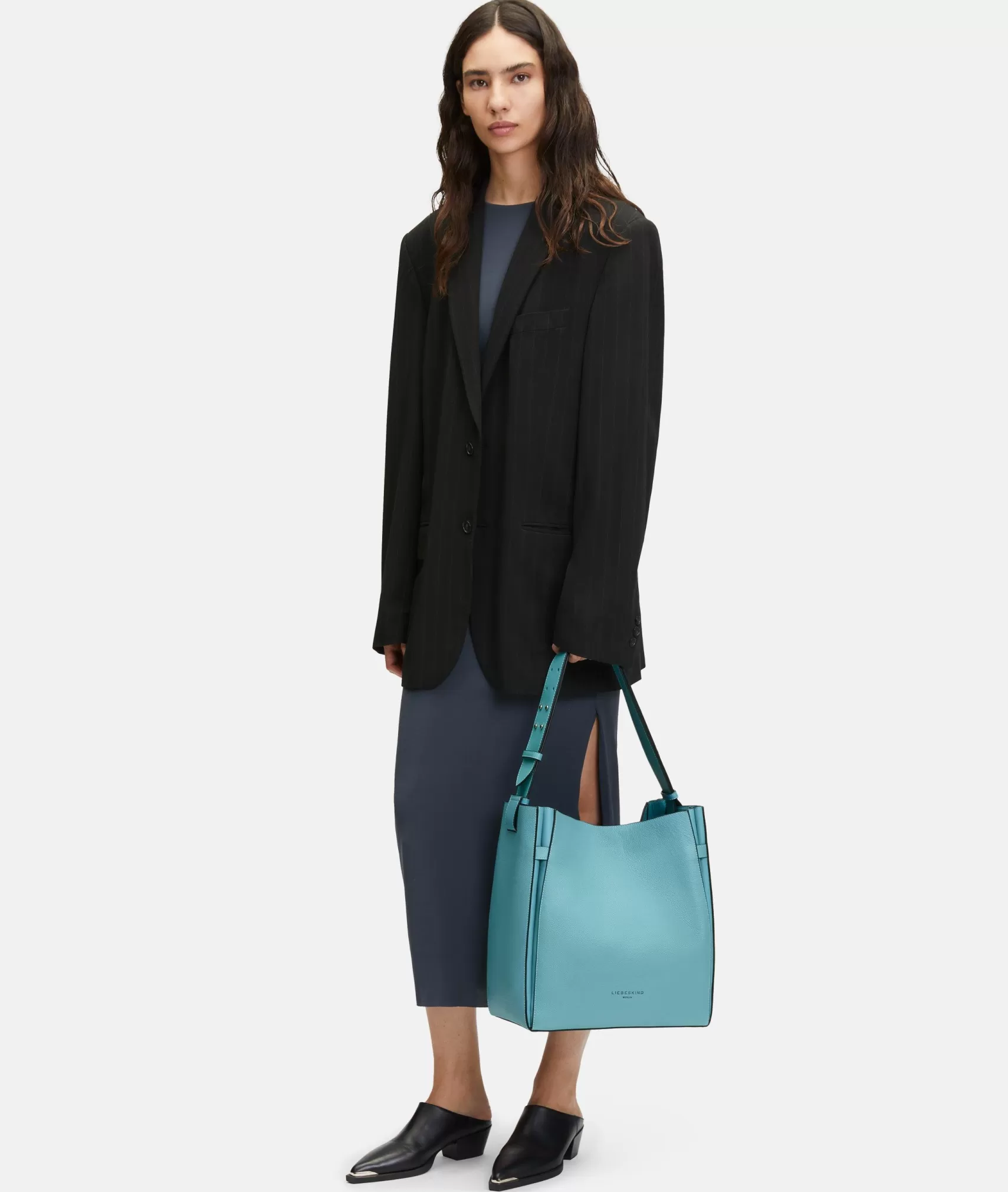 LIEBESKIND BERLIN Business Bags | Leather Bags>Hilla Hobo L azurblue