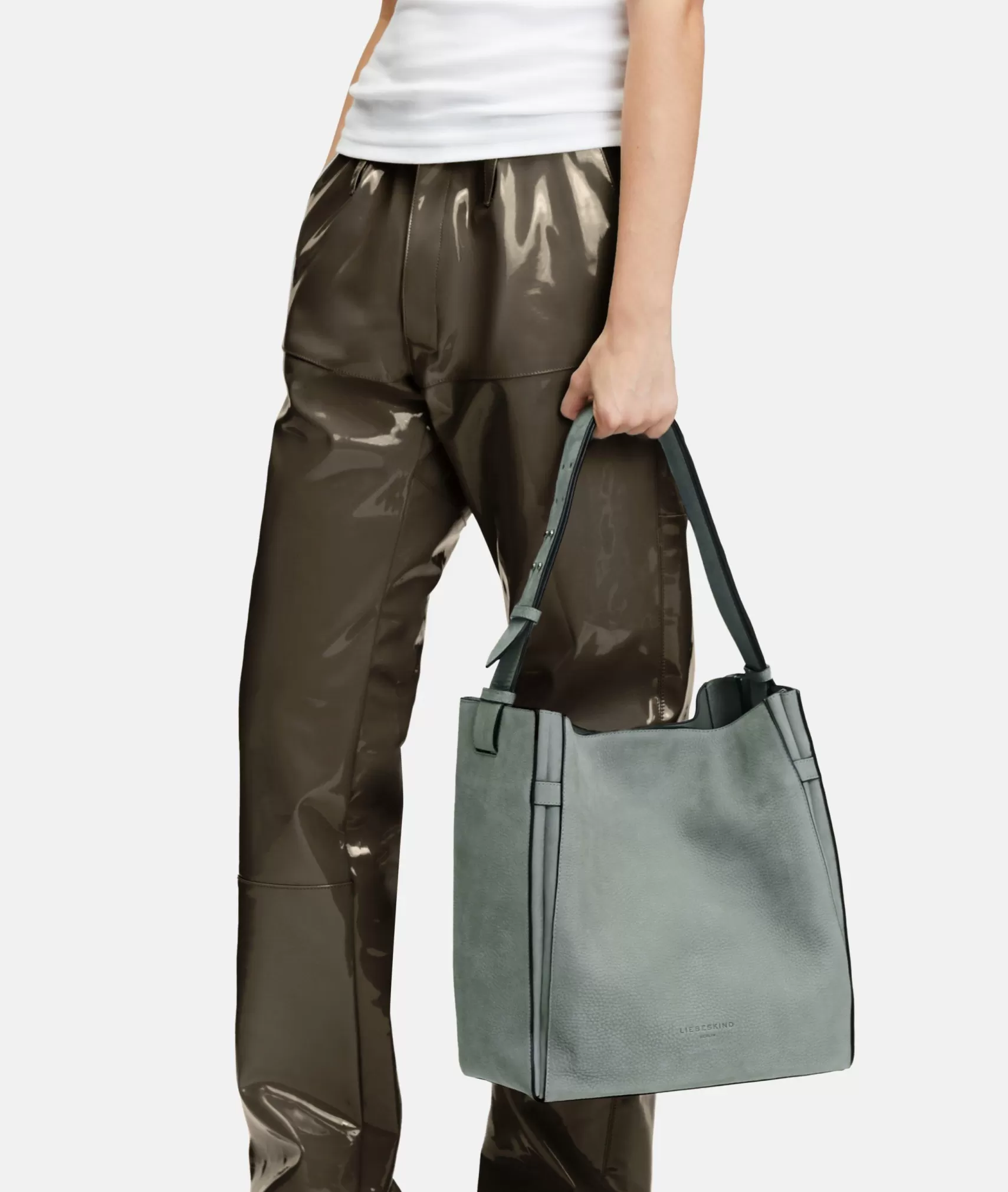 LIEBESKIND BERLIN Business Bags | Leather Bags>Hilla Hobo L sagegreen