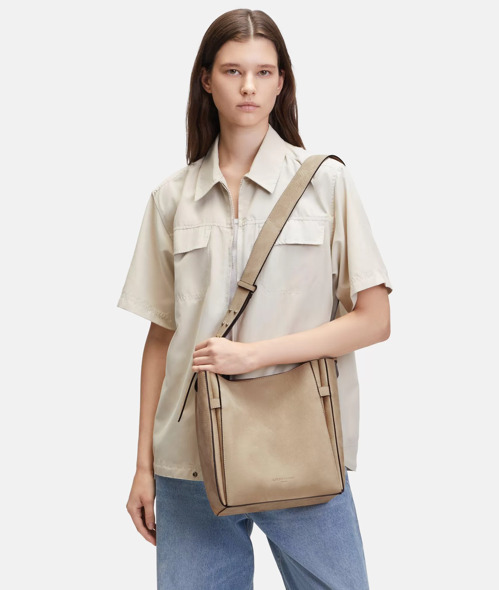 LIEBESKIND BERLIN Business Bags | Leather Bags>Hilla Hobo M sandstone