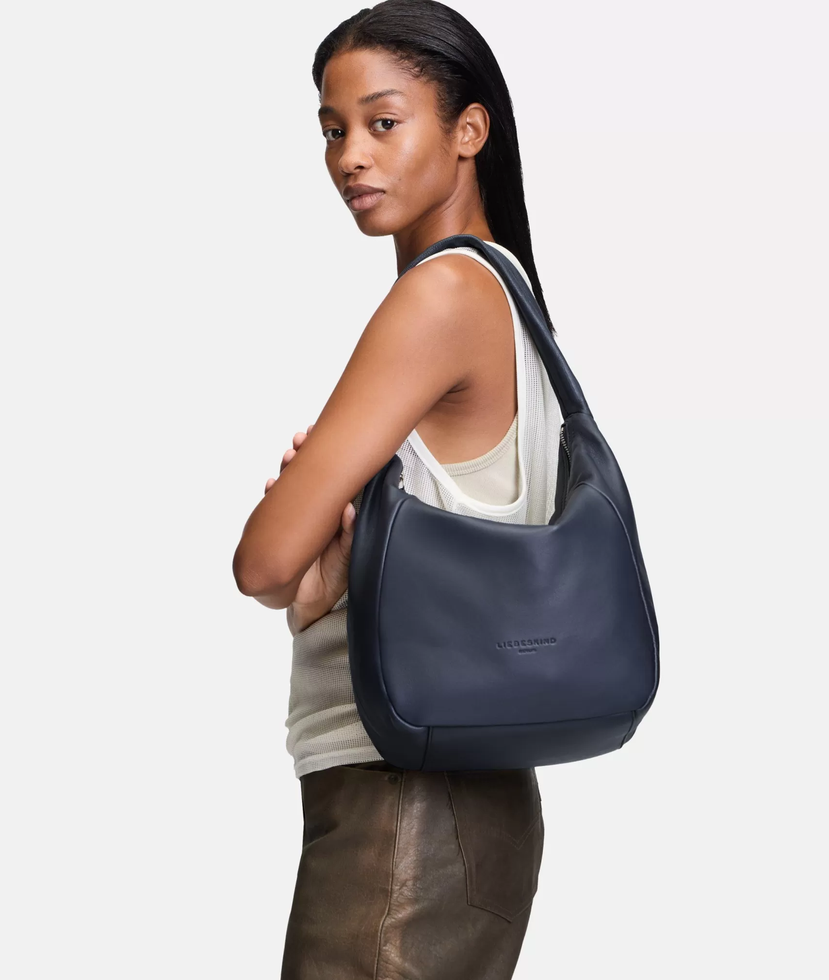 LIEBESKIND BERLIN Leather Bags | Shoulder Bags>Hobo navy