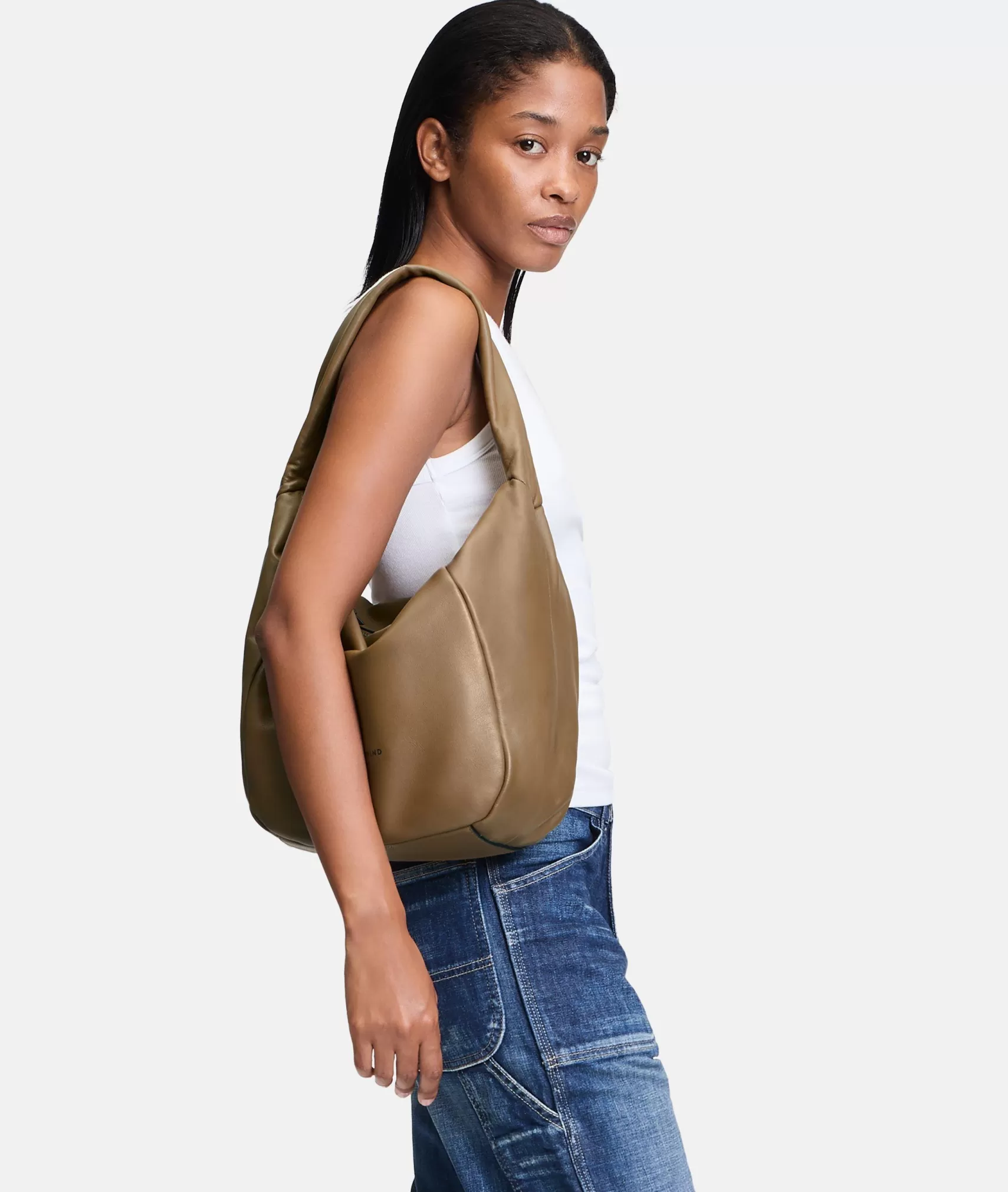 LIEBESKIND BERLIN Leather Bags | Shoulder Bags>Hobo sandstone