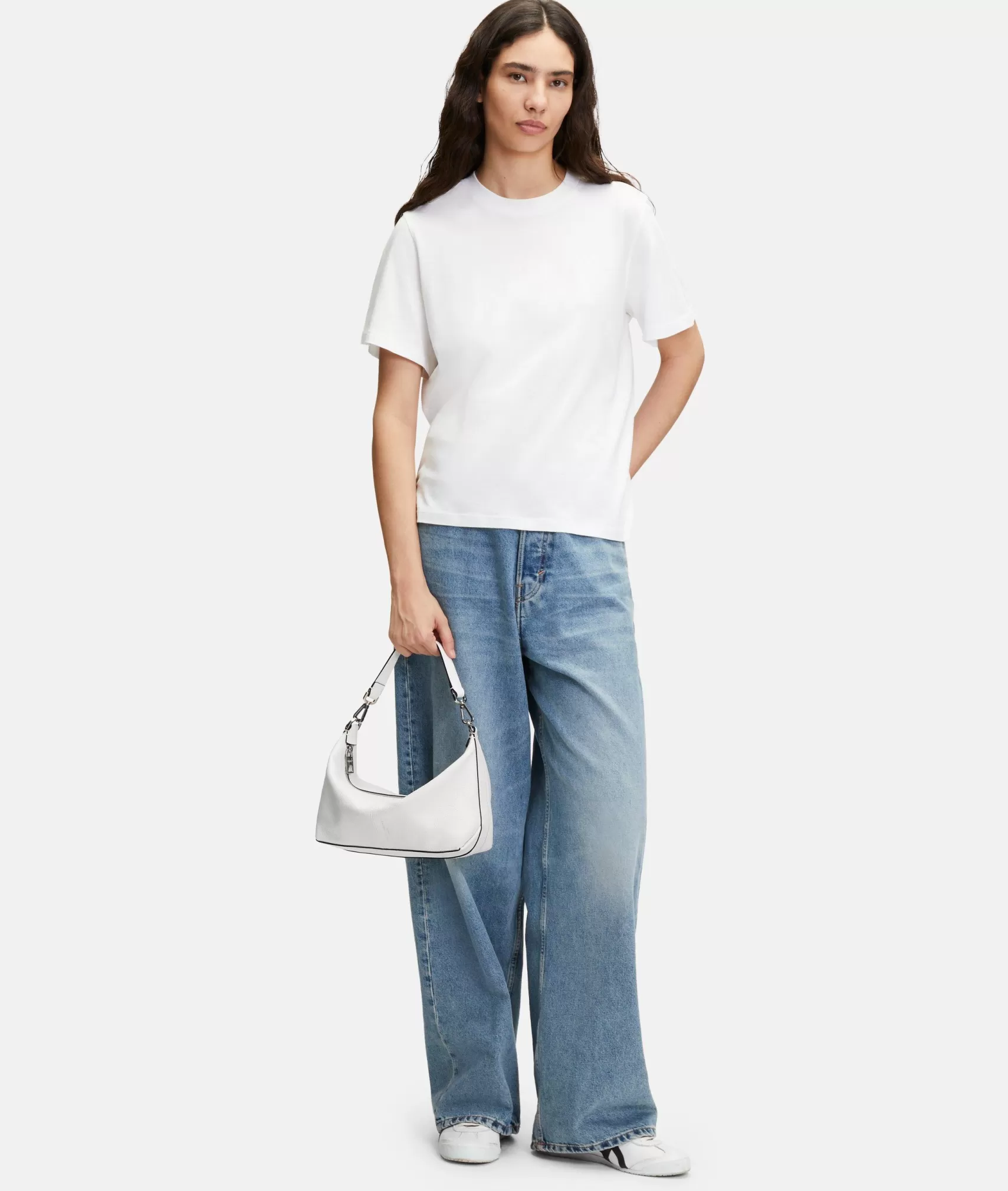 LIEBESKIND BERLIN Leather Bags | Shoulder Bags>Hobo white