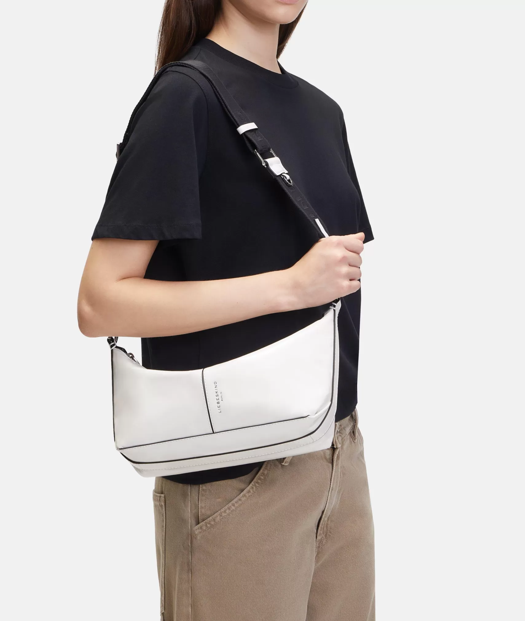 LIEBESKIND BERLIN Leather Bags | Shoulder Bags>Hobo white