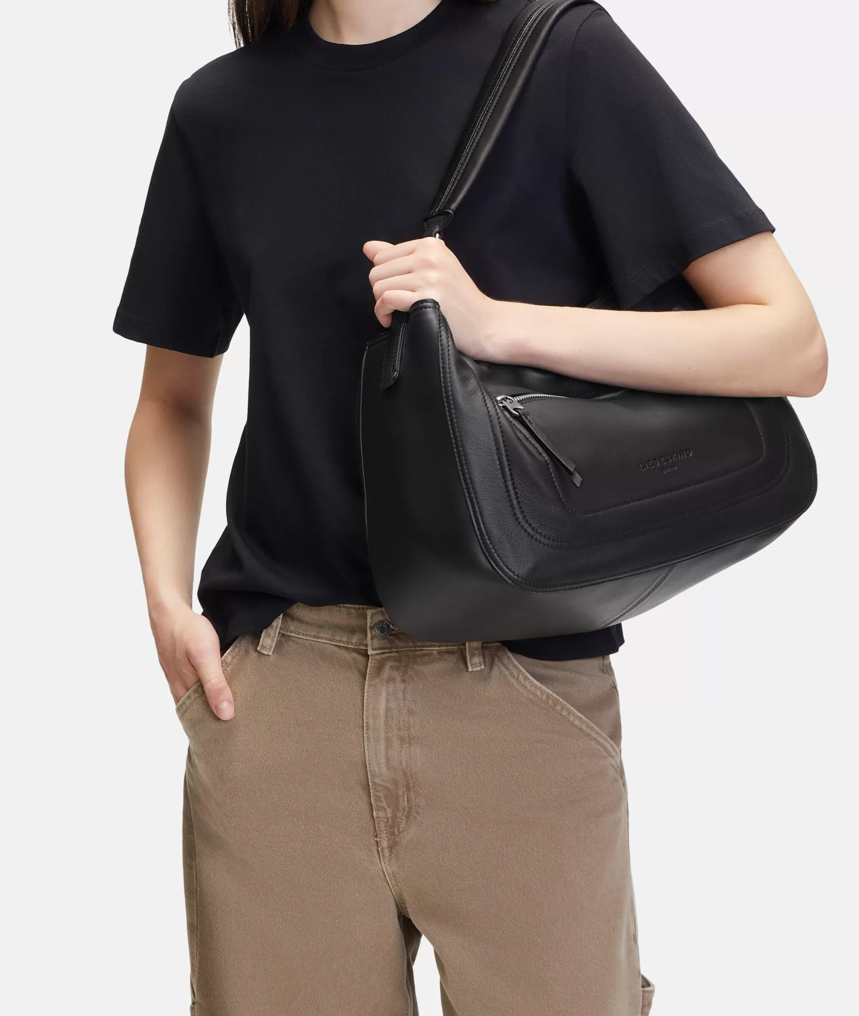 LIEBESKIND BERLIN Shoulder Bags>Hobo black