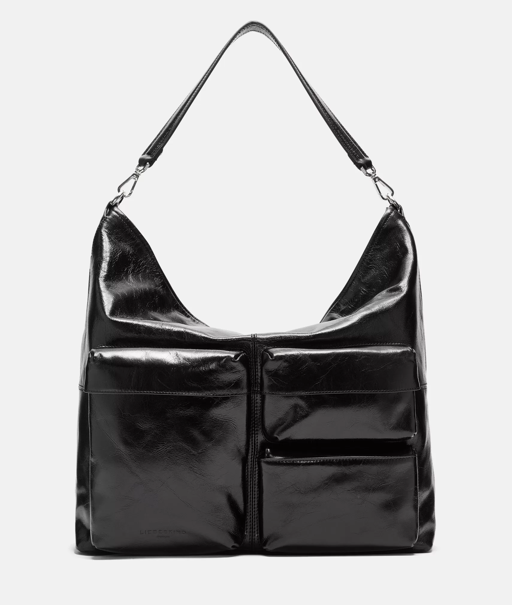 LIEBESKIND BERLIN Leather Bags | Shoulder Bags>Hobo L black