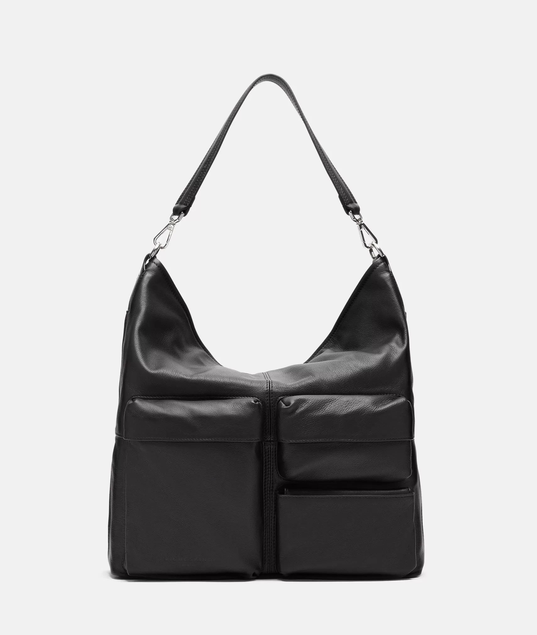 LIEBESKIND BERLIN Leather Bags | Shoulder Bags>Hobo M black