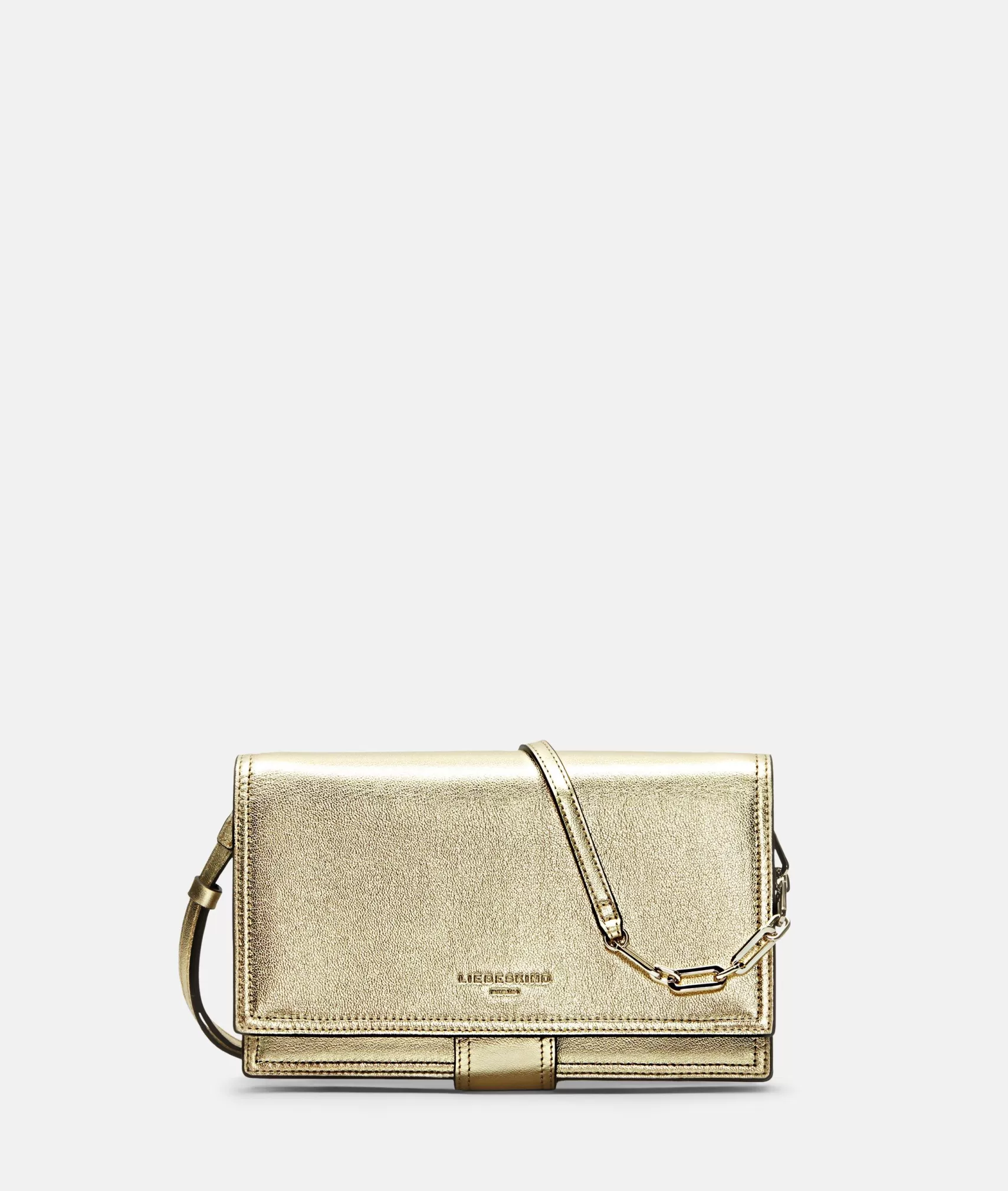 LIEBESKIND BERLIN Leather Bags | Clutch Bags>Lisa Metallic Crossbody gold