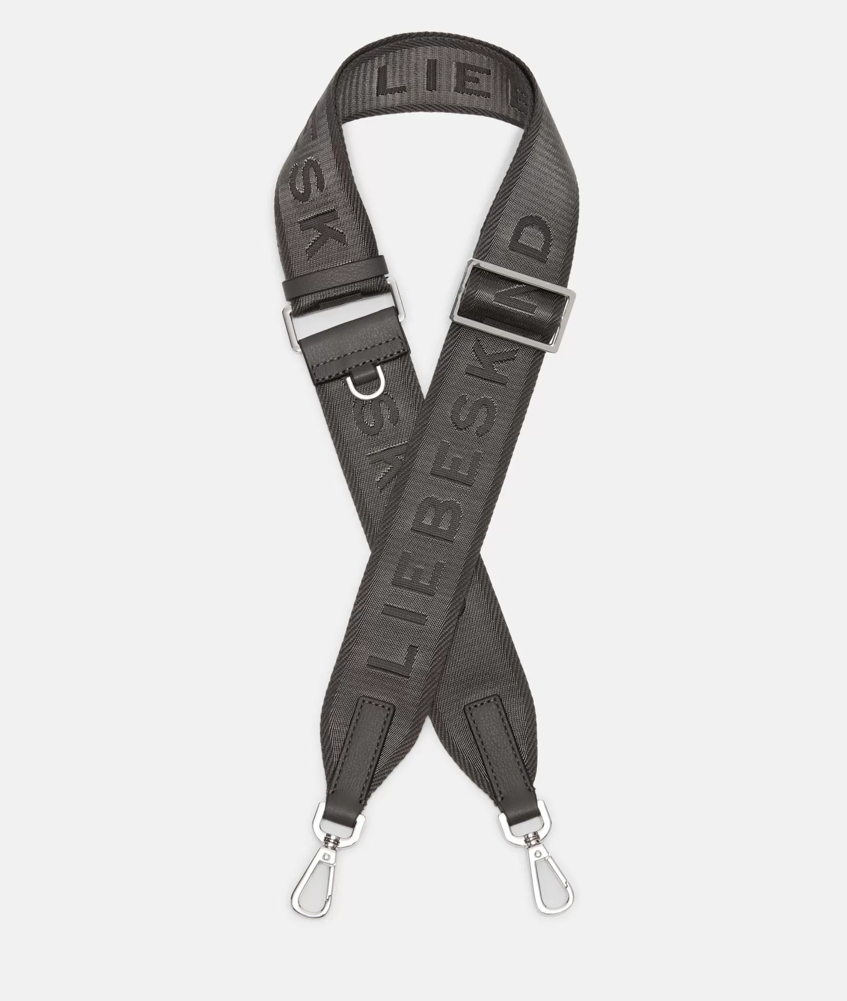 LIEBESKIND BERLIN Shoulder Straps>Logo shoulder strap anthracite