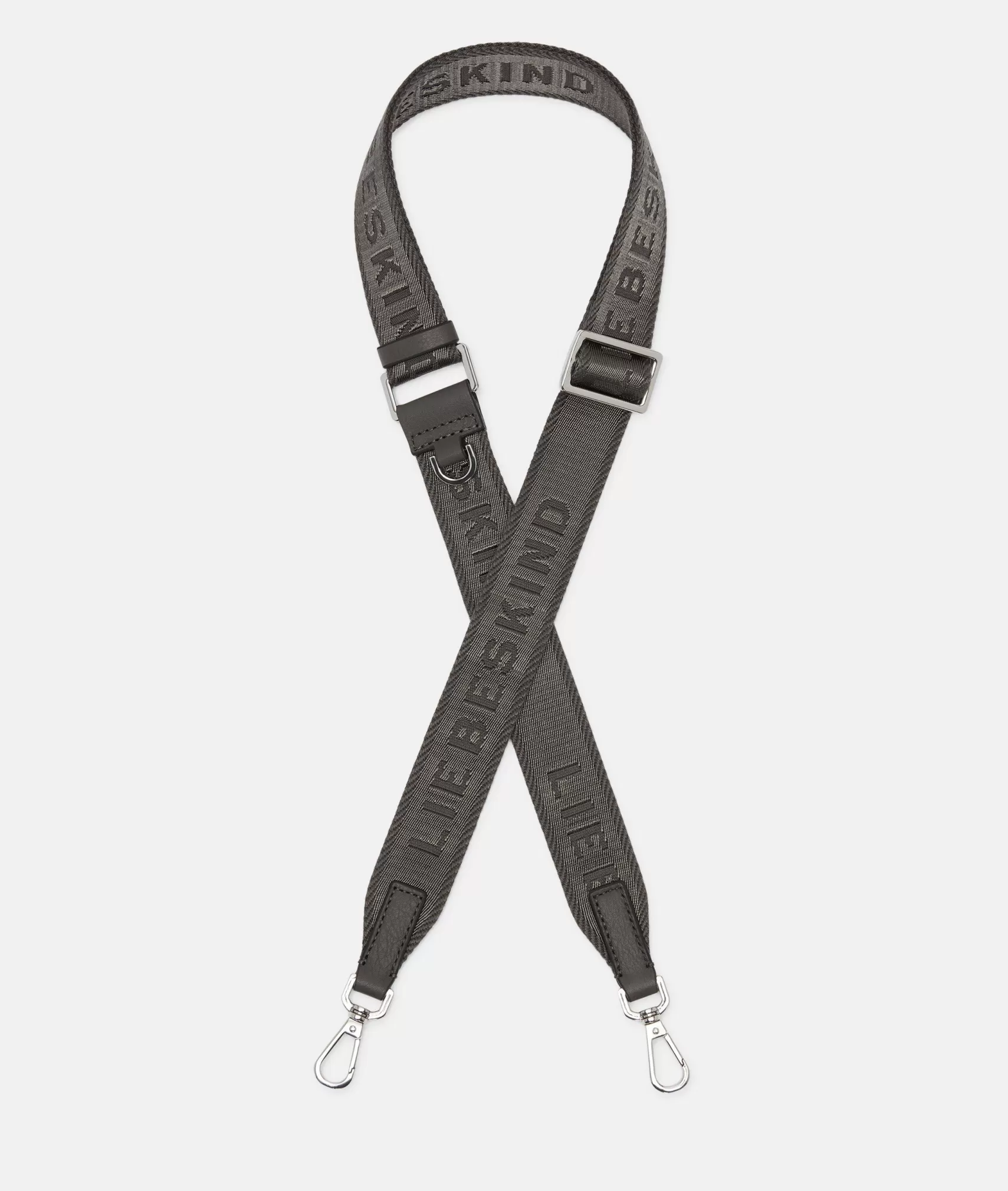 LIEBESKIND BERLIN Shoulder Straps>Logo shoulder strap anthracite