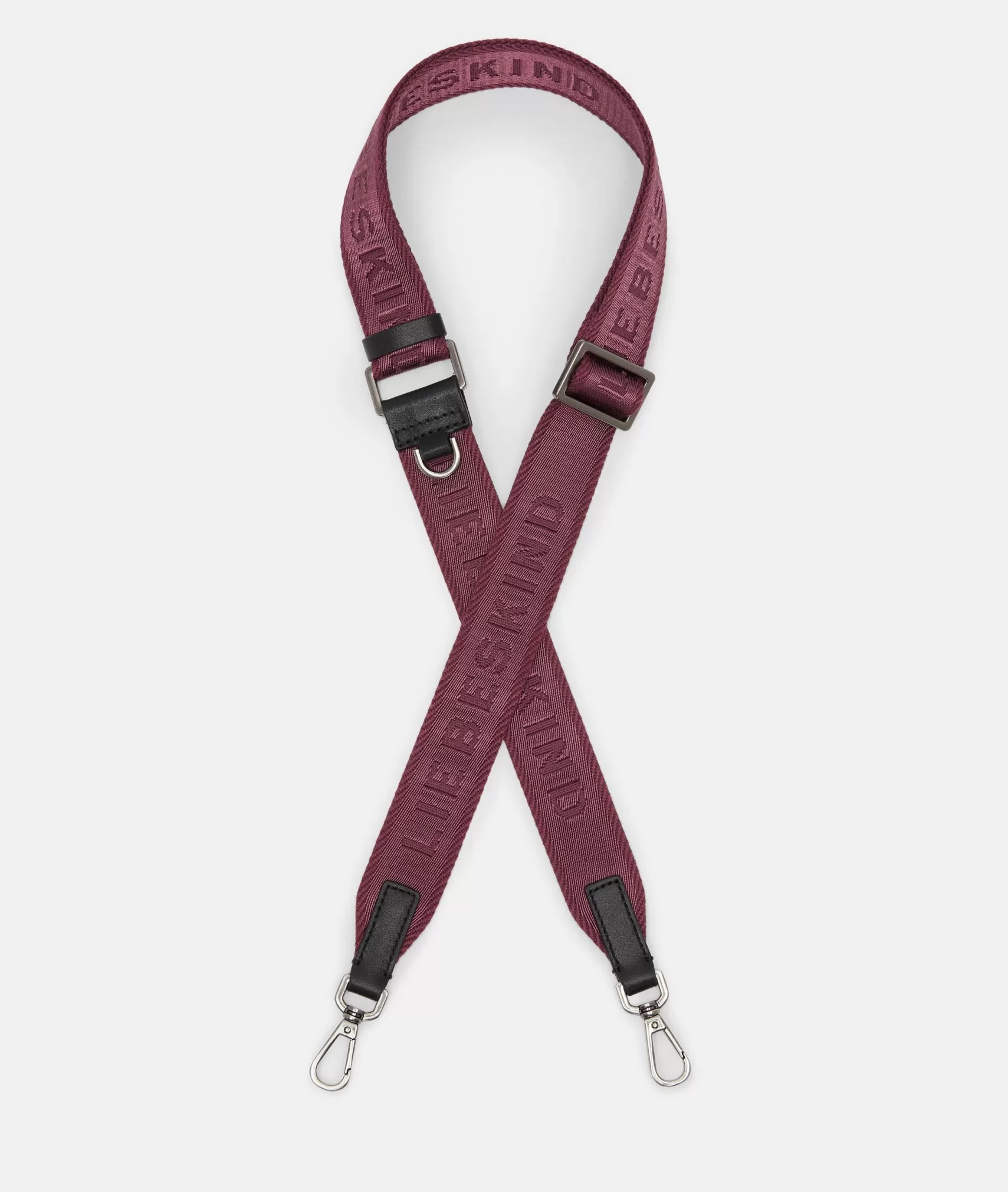 LIEBESKIND BERLIN Shoulder Straps>Logo shoulder strap bordeaux