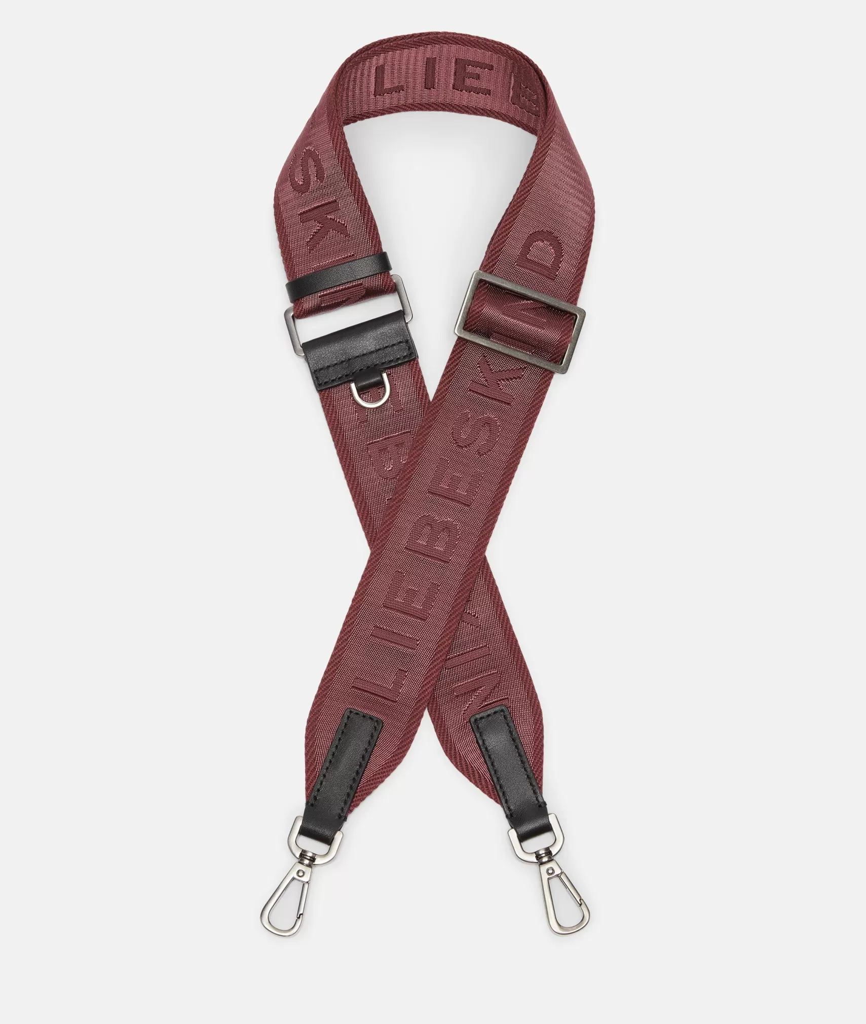 LIEBESKIND BERLIN Shoulder Straps>Logo shoulder strap bordeaux