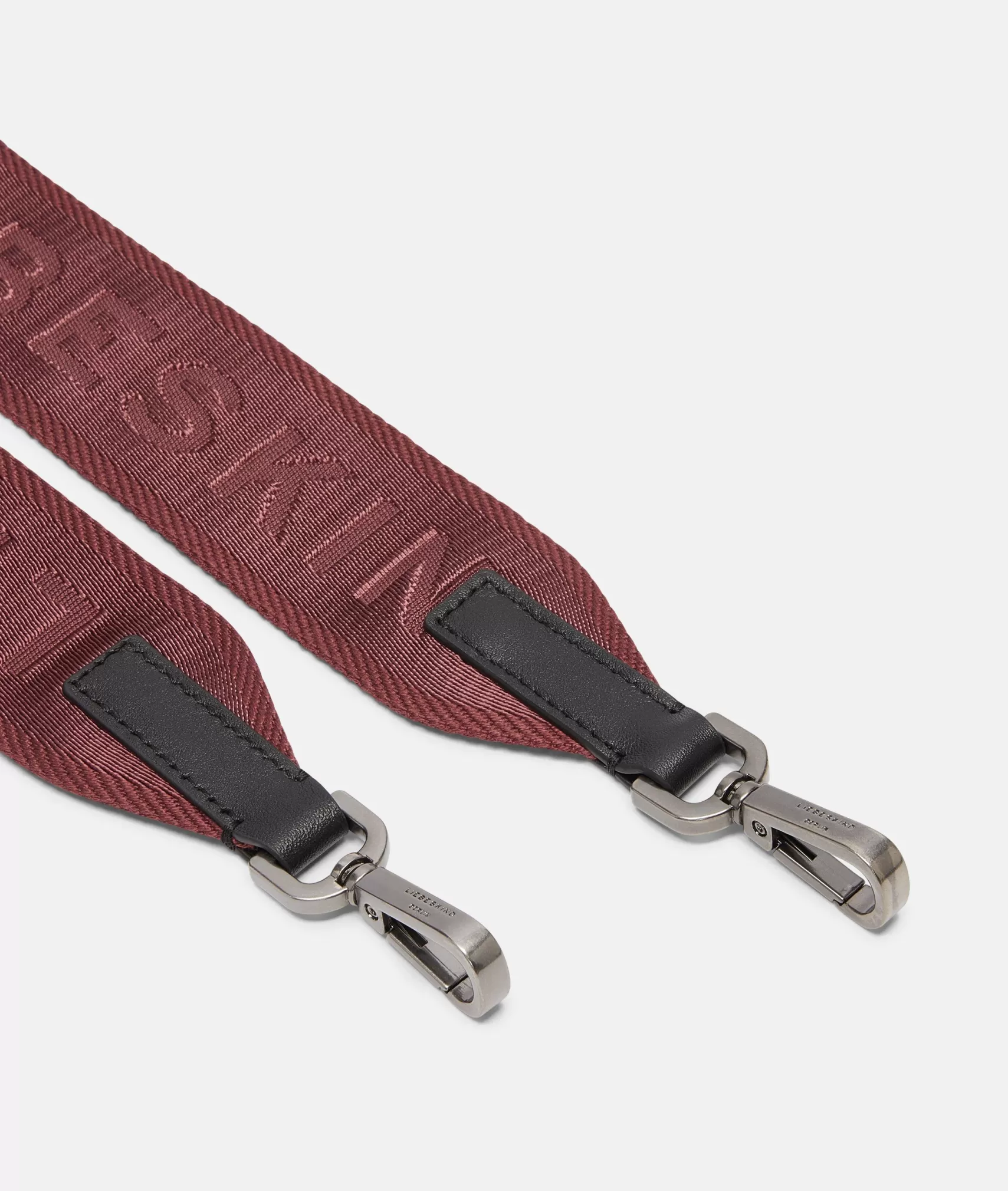 LIEBESKIND BERLIN Shoulder Straps>Logo shoulder strap bordeaux