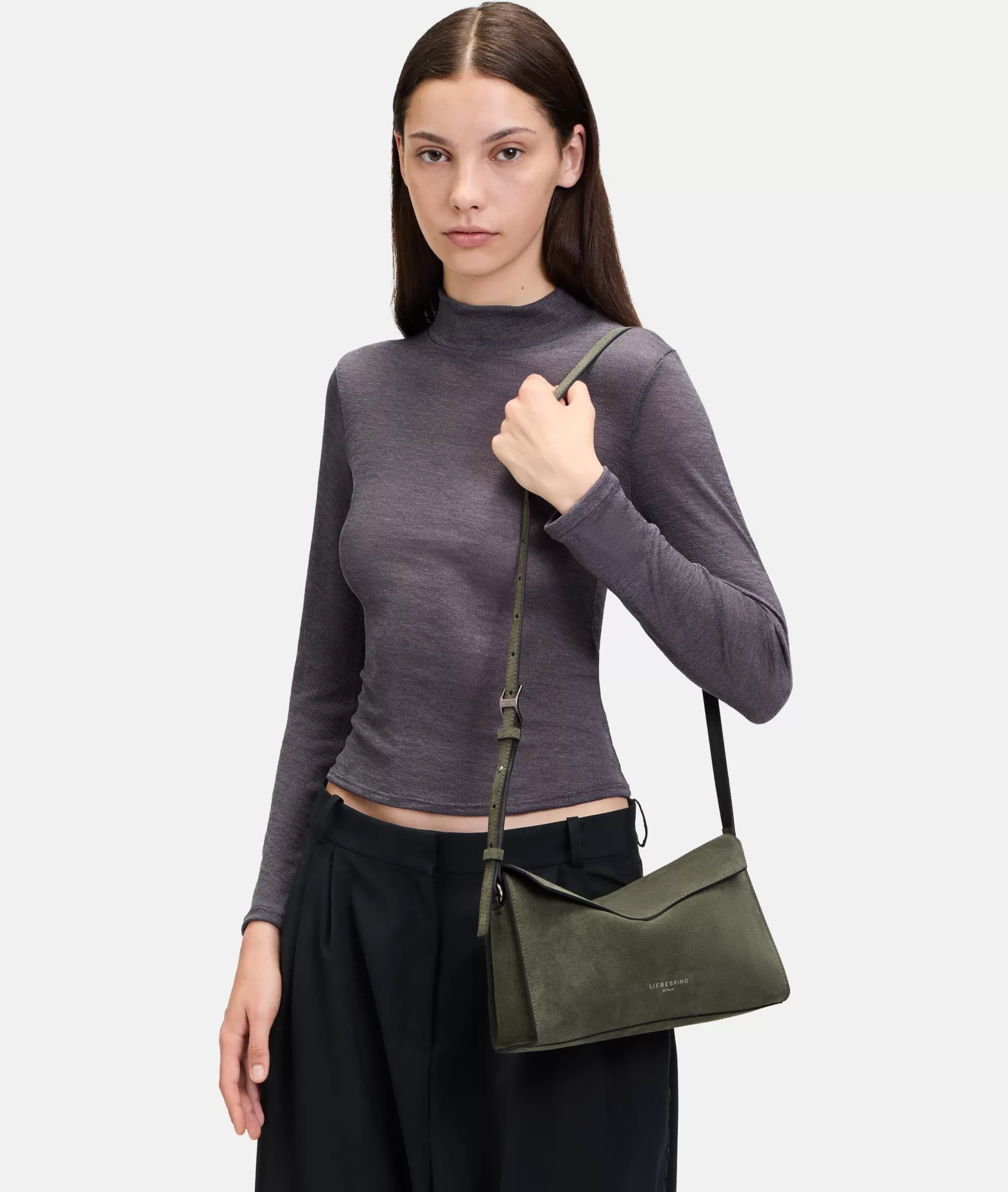 LIEBESKIND BERLIN Leather Bags | Sling Bags>Lora Crossbody S olive