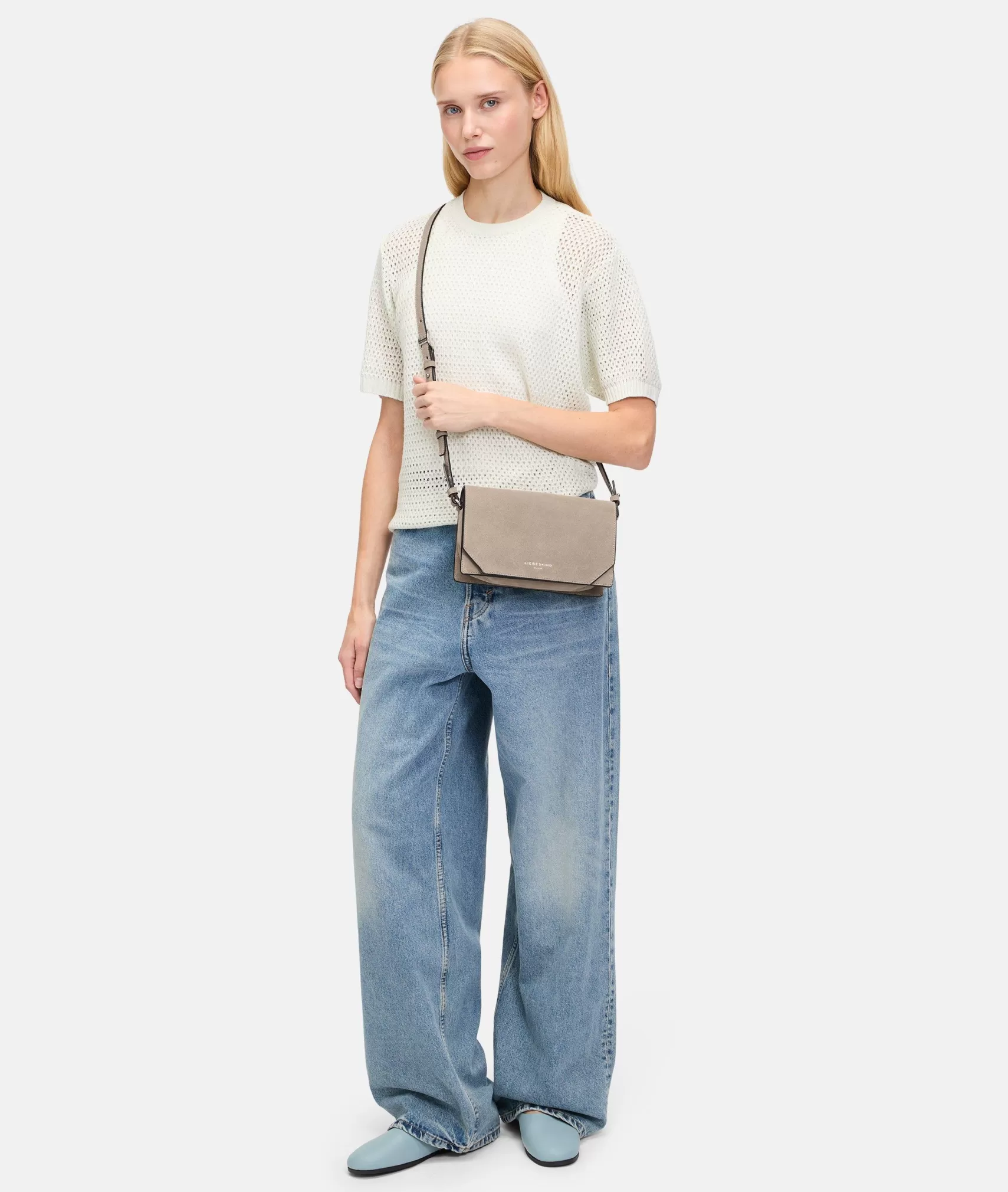 LIEBESKIND BERLIN Leather Bags | Sling Bags>Lora Crossbody S beige