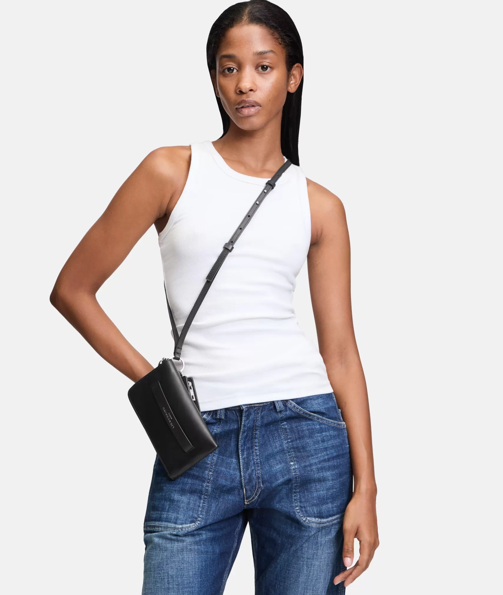 LIEBESKIND BERLIN Leather Bags | Sling Bags>Lora Pouch black