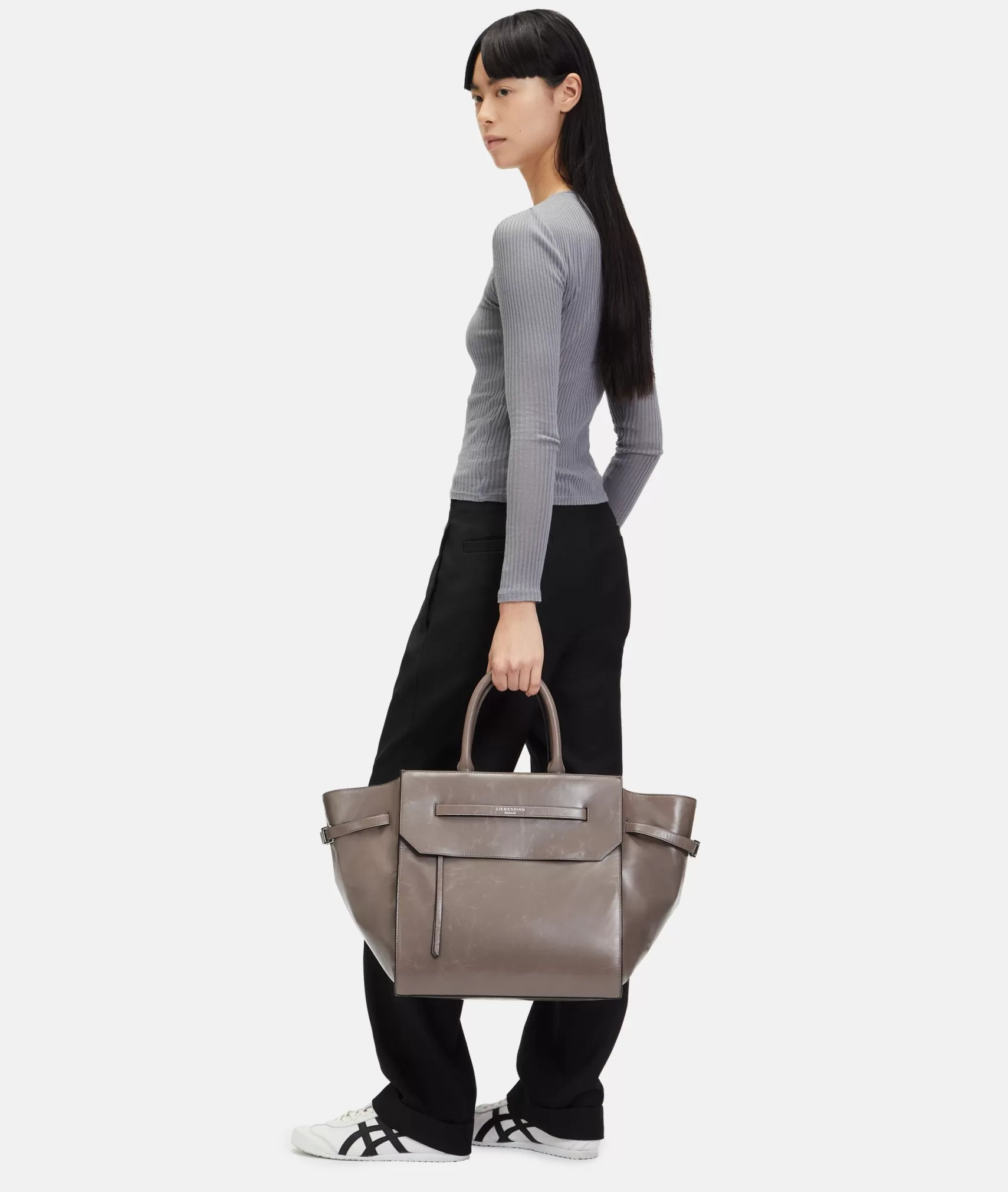 LIEBESKIND BERLIN Leather Bags | Shoulder Bags>Lora Satchel L lightbrown