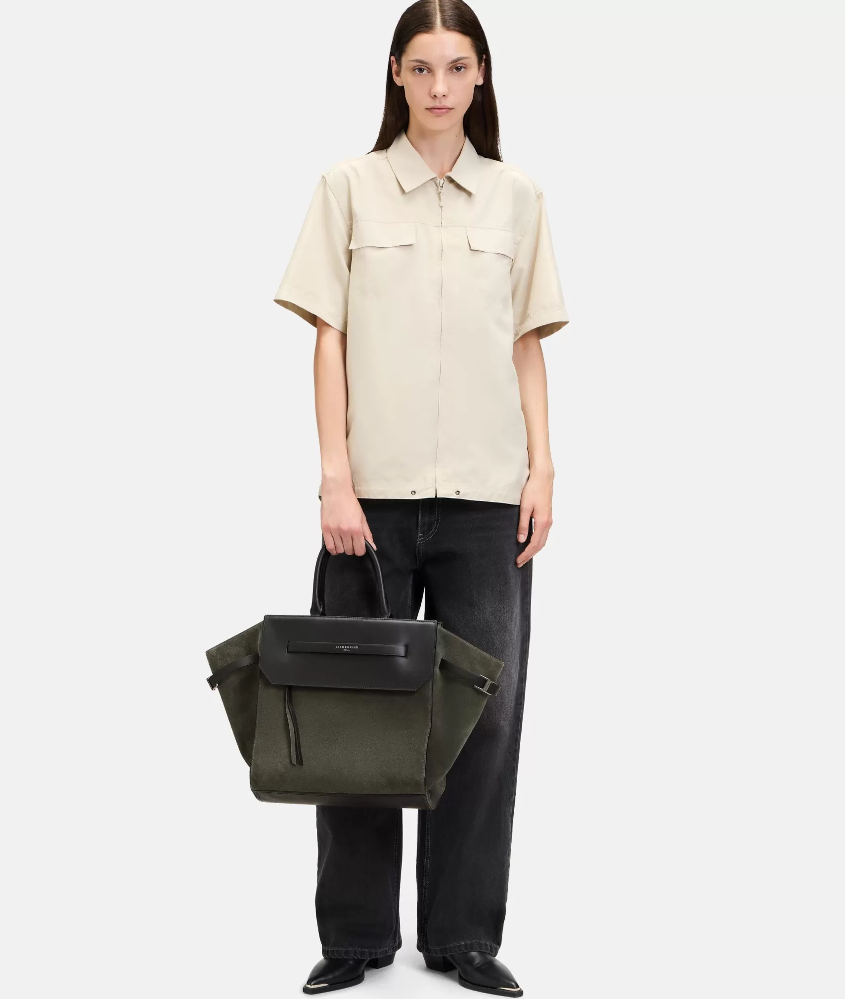 LIEBESKIND BERLIN Bestsellers | Business Bags>Lora Satchel L olive