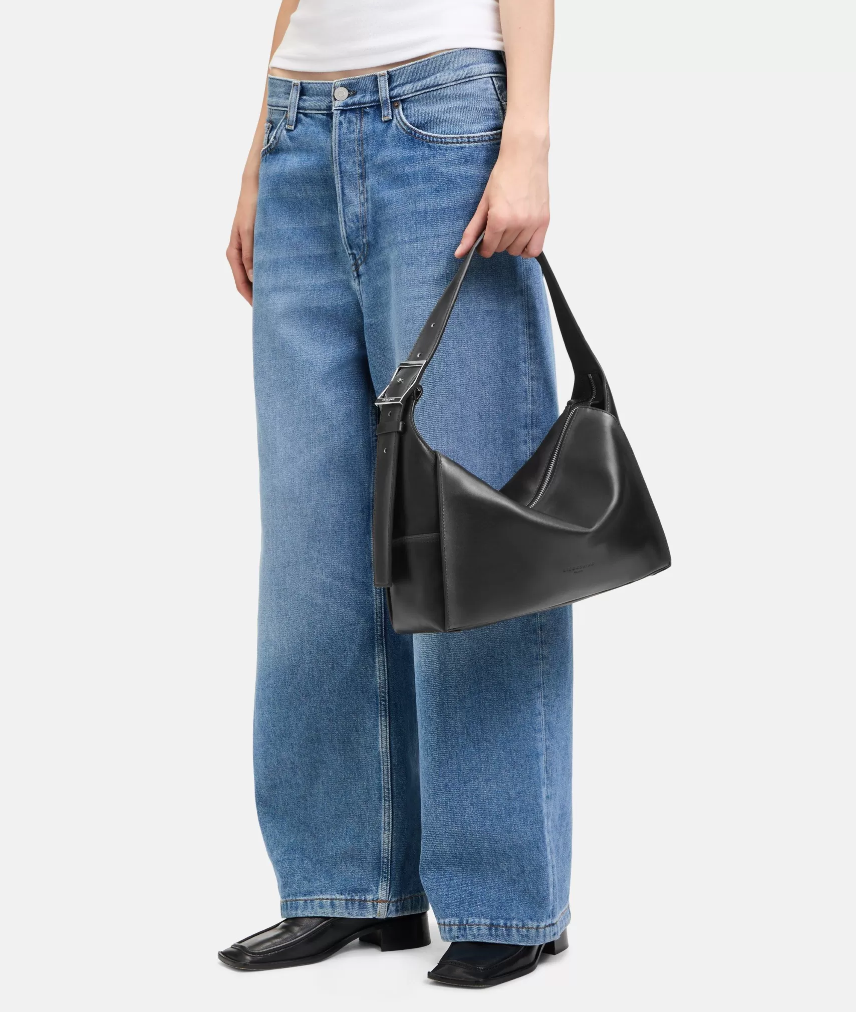 LIEBESKIND BERLIN Bestsellers | Leather Bags>Lou Hobo M black