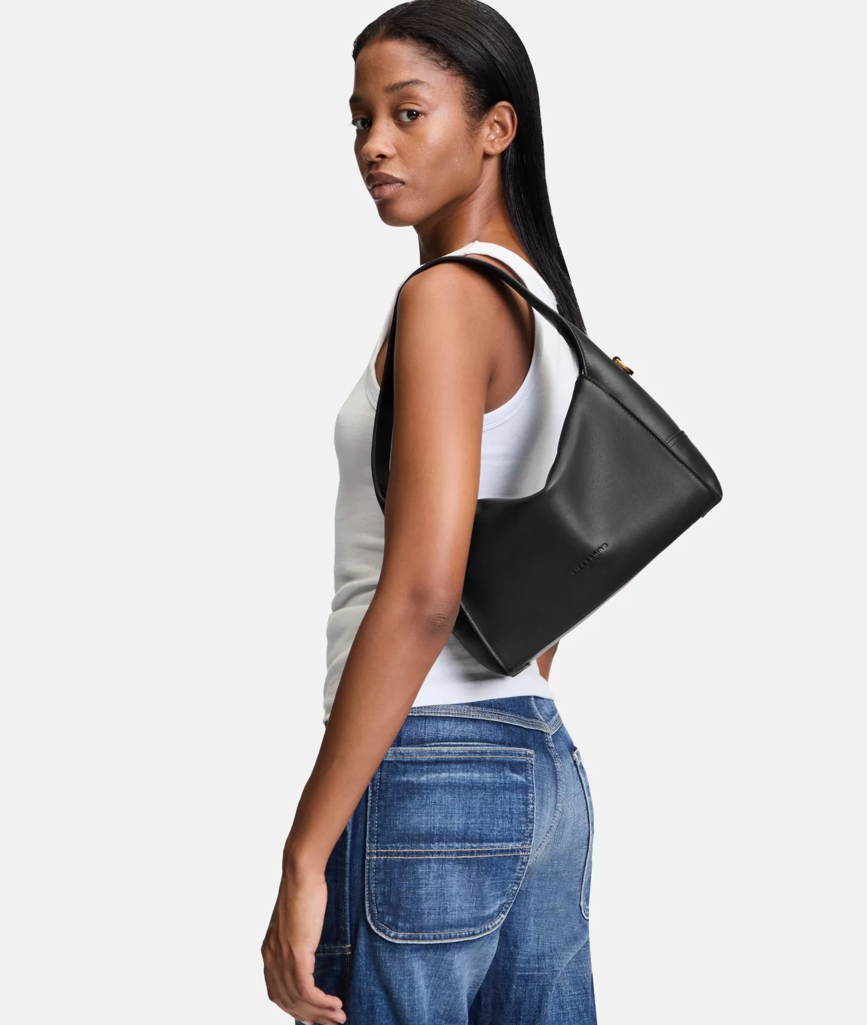 LIEBESKIND BERLIN Leather Bags | Shoulder Bags>Lou Hobo S black