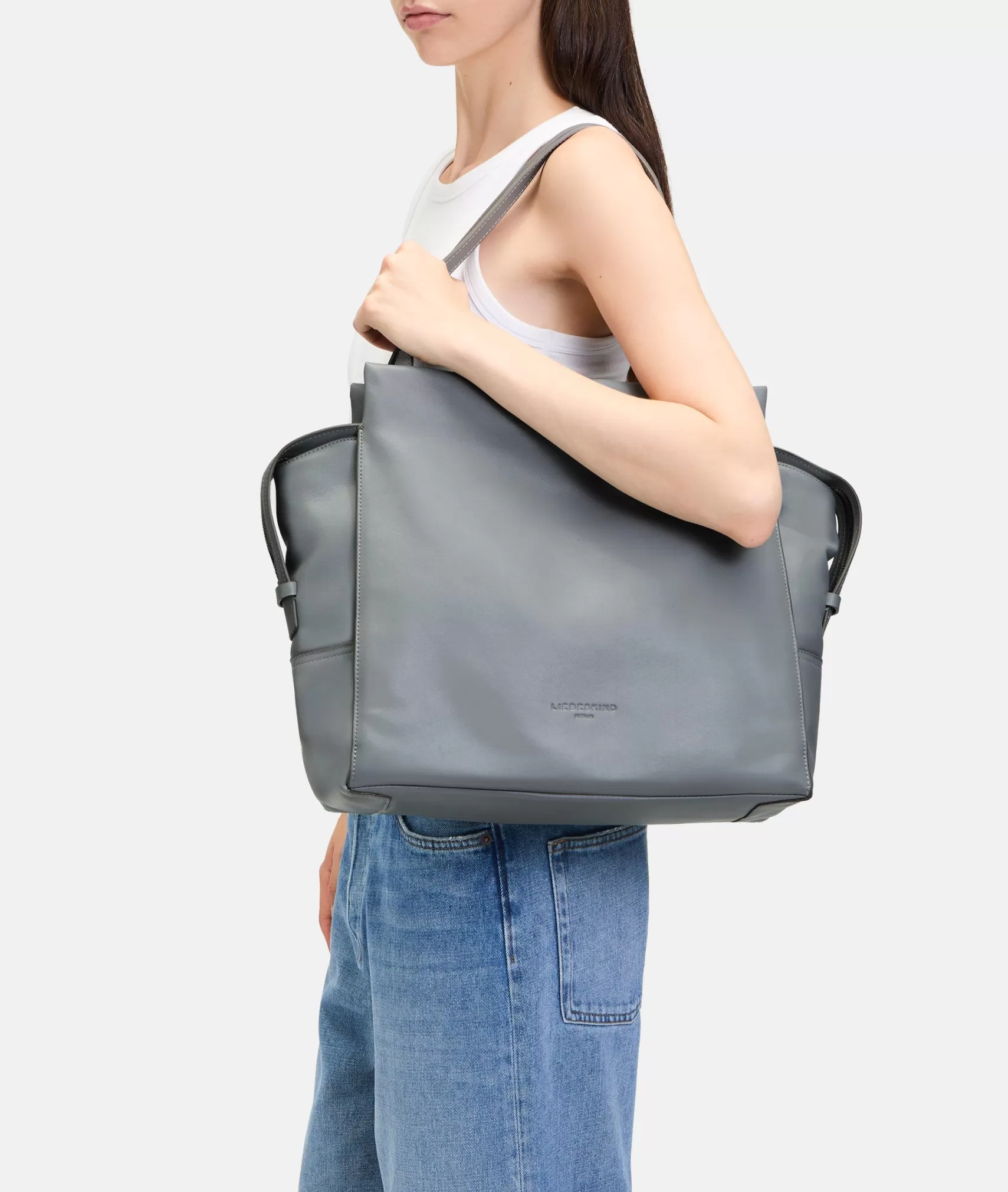 LIEBESKIND BERLIN Business Bags | Leather Bags>Lou Tote L grey