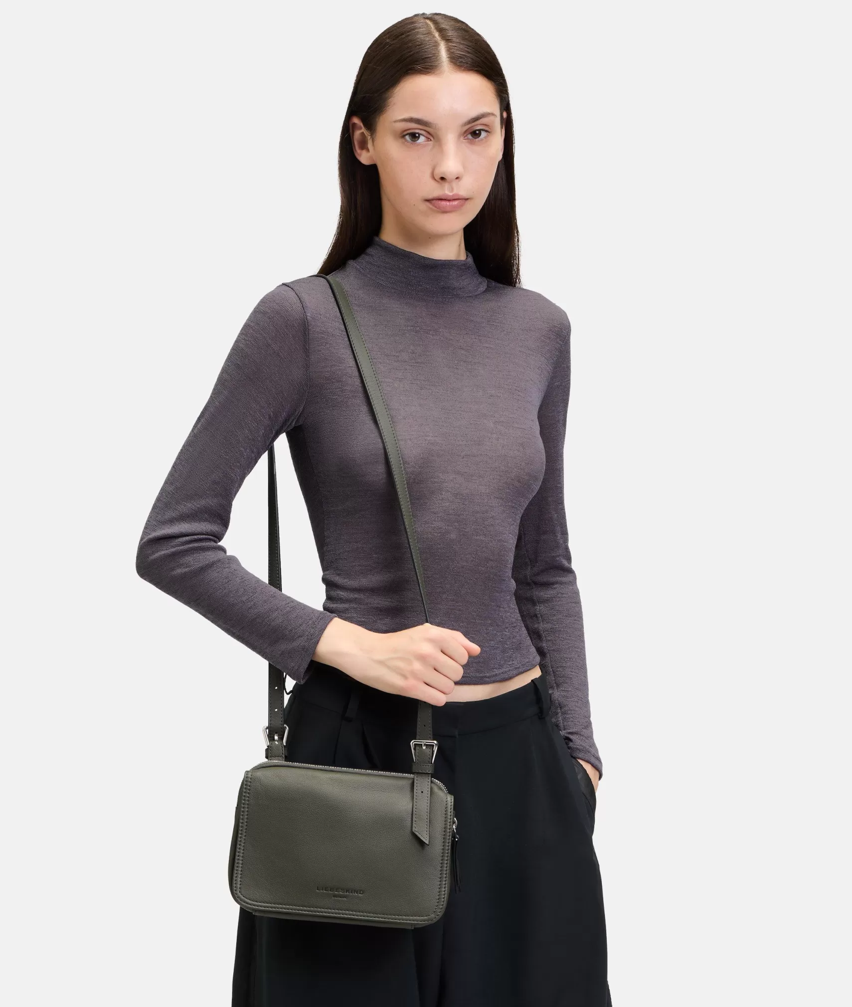 LIEBESKIND BERLIN Leather Bags | Sling Bags>Mareike Crossbody olive